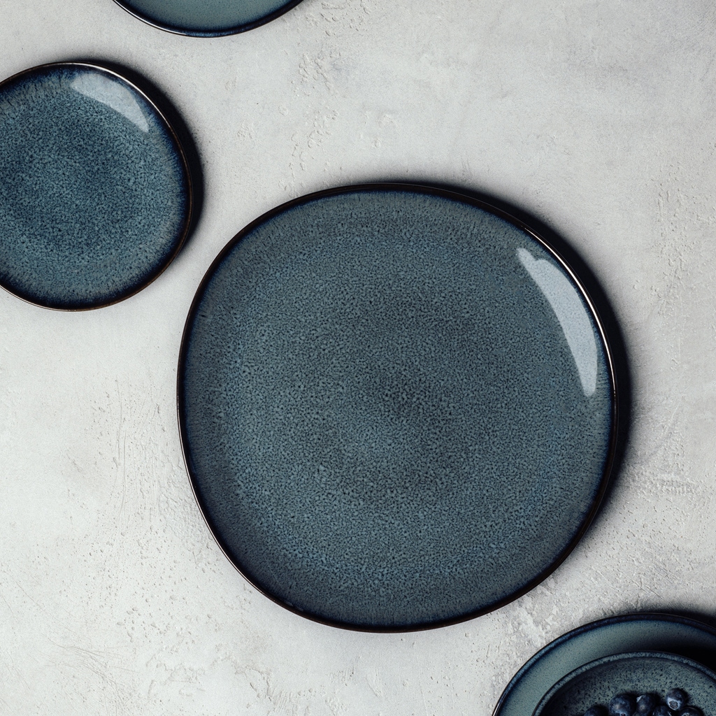 like. by Villeroy & Boch Servierplatte »Servierplatten Lave ø 32 cm 4er Set«