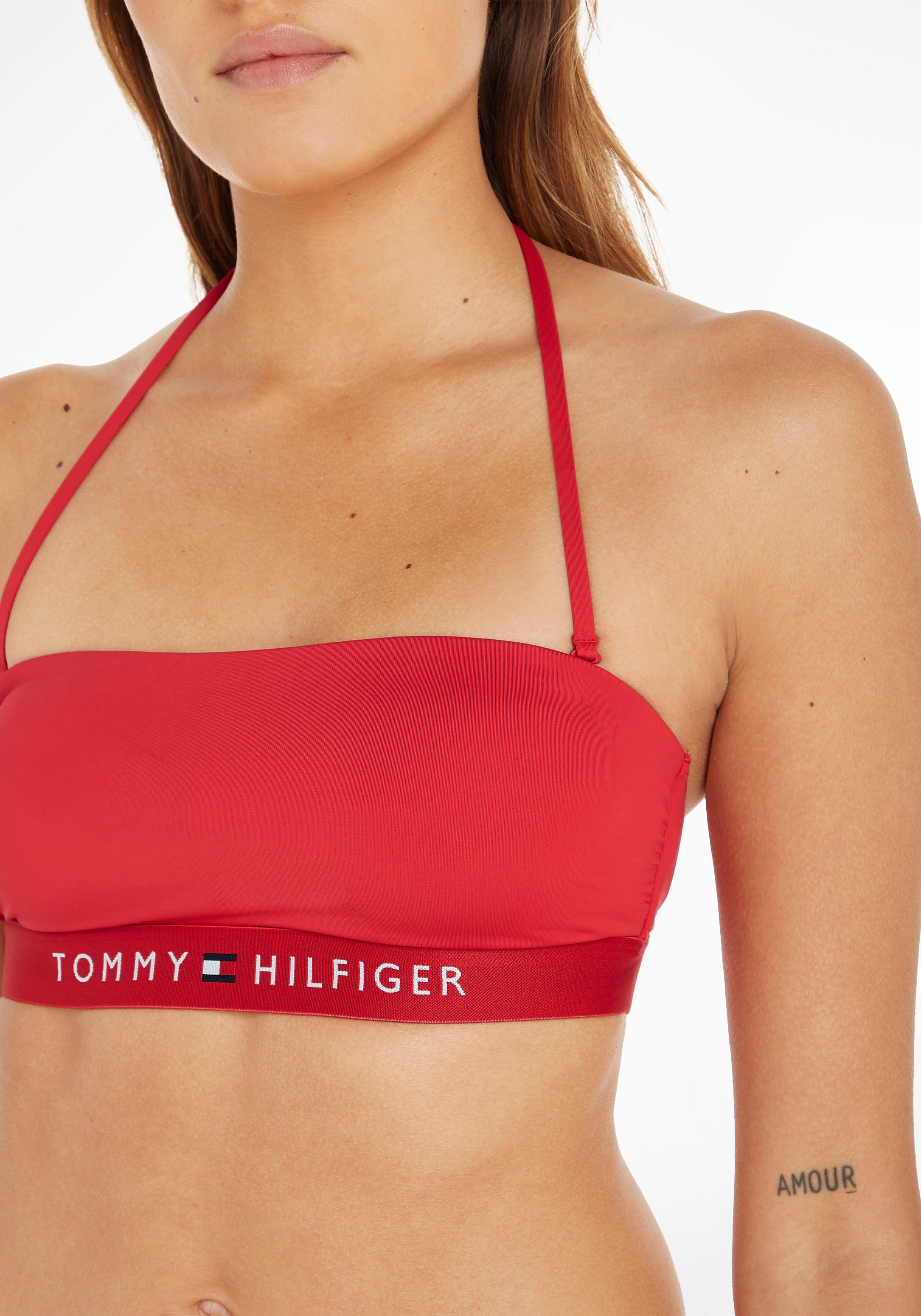 Tommy Hilfiger Swimwear Bandeau-Bikini-Top »BANDEAU«, mit Tommy Hilfiger Logo-Elastikbund
