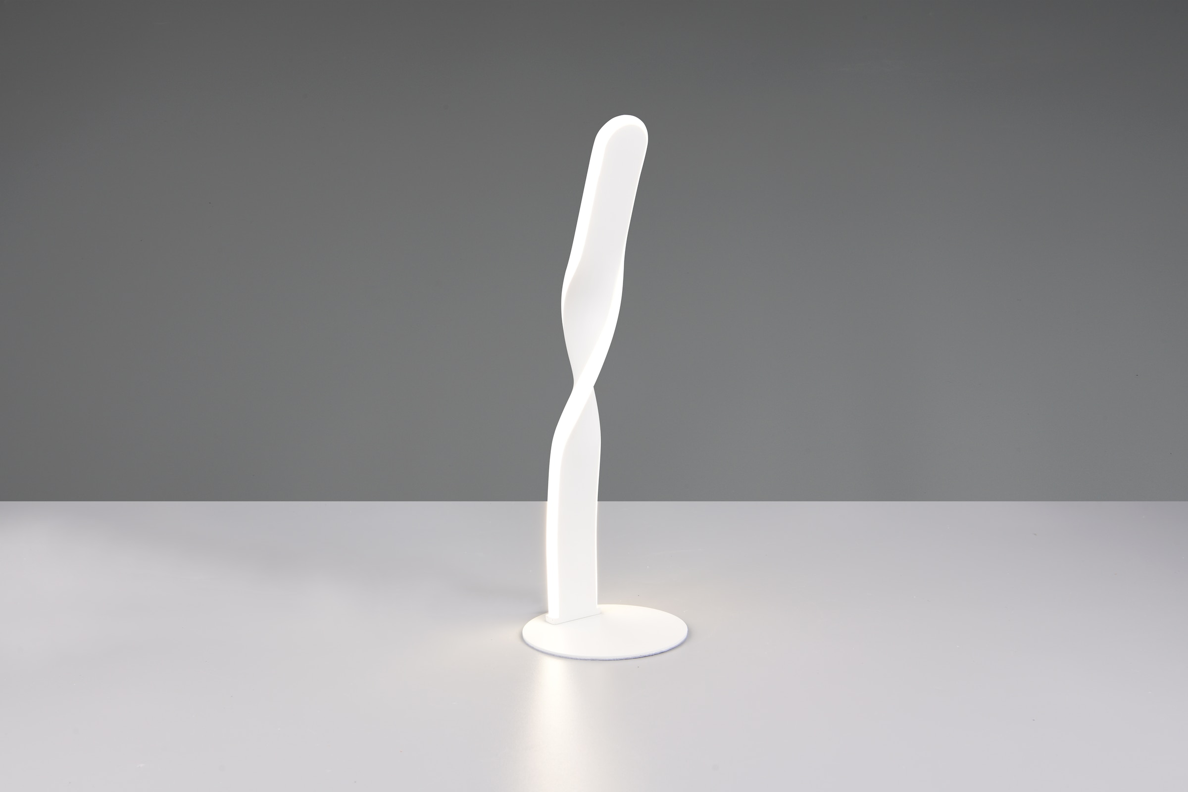 REALITY Leuchten LED Tischleuchte »GINKO, LED Tischlampe 10W 1070 Lumen 4000K kaltweiß, Schreibtischlampe« LED-Board 1 Stk. Kaltweiß Tischleuchte mit Schnurschalter ON/OFF, Höhe 40,5 cm Ø 13 cm