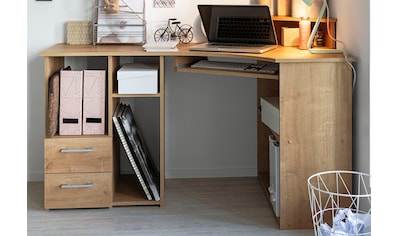Schreibtisch »Sam«, Breite 137 cm, mit Tastaturauszug und Towerfach kaufen