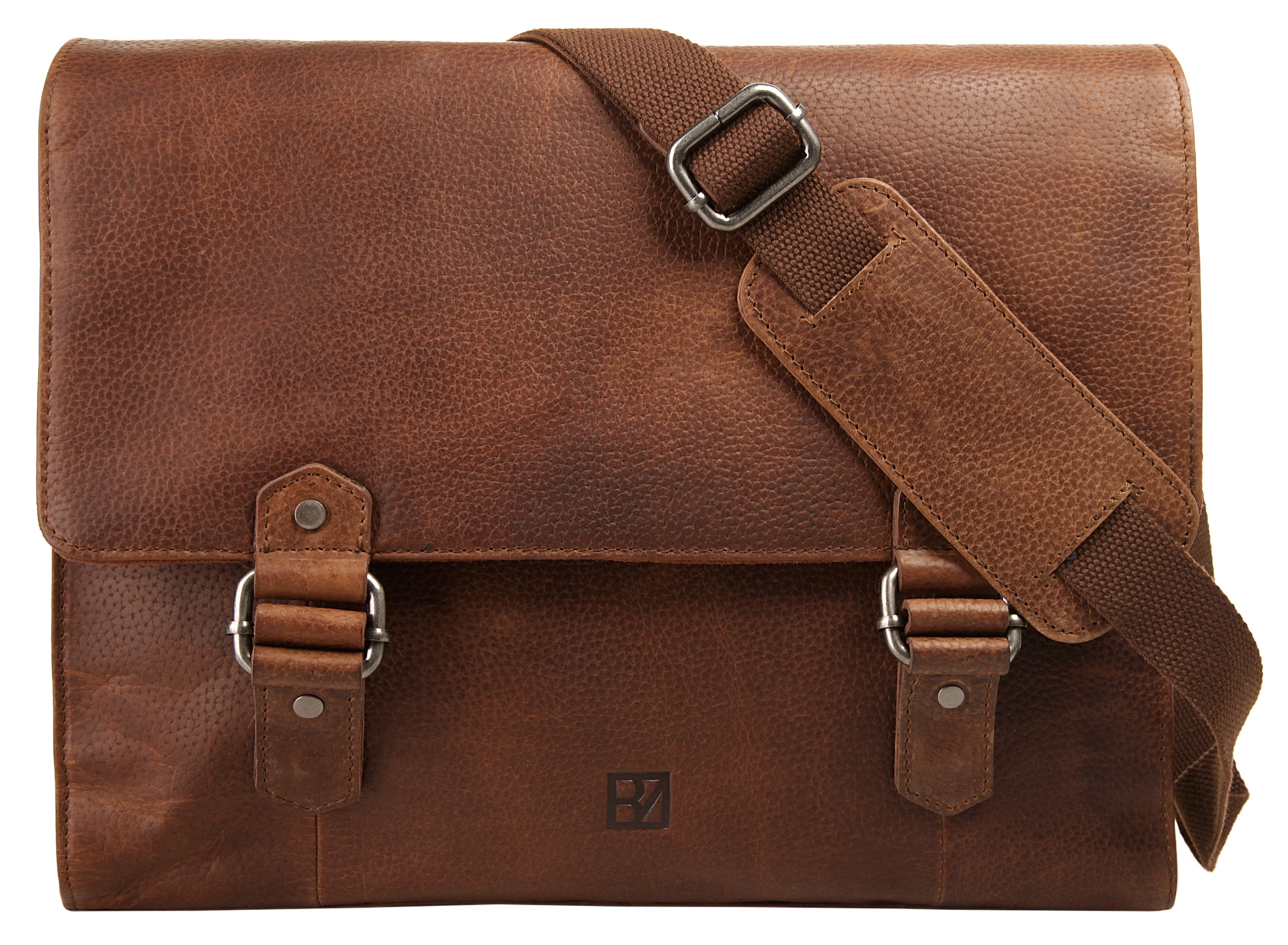 BODENSCHATZ Messenger Bag, echt Leder