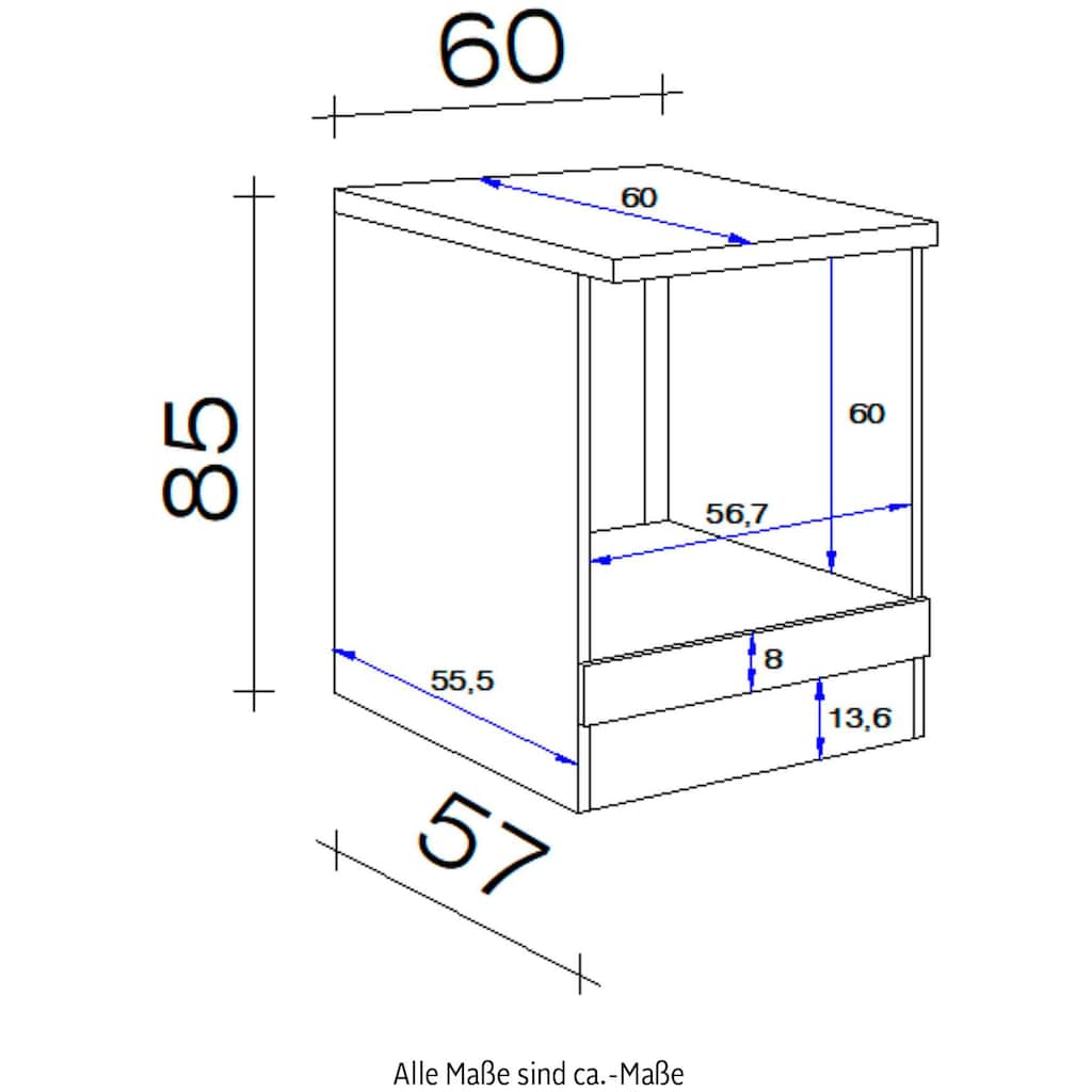 Flex-Well Herdumbauschrank »Samoa«, (B x H x T) 60 x 85 x 60 cm