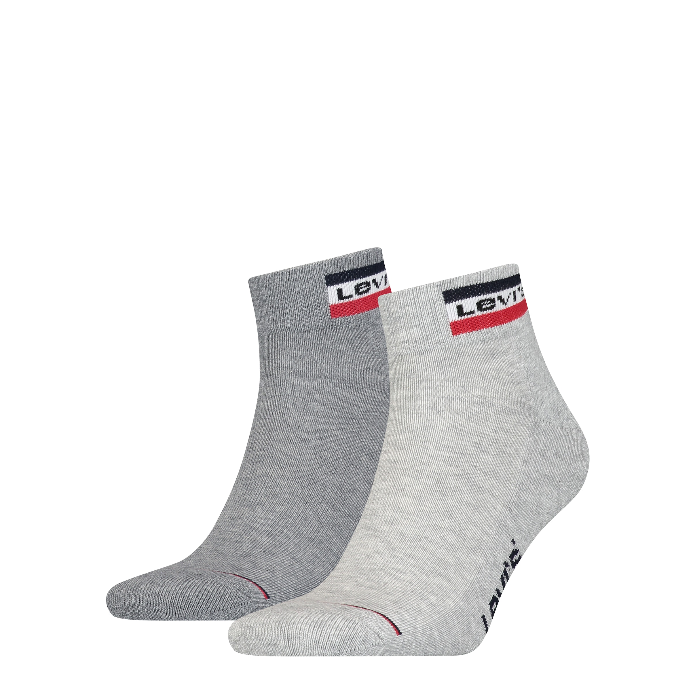 Levi's® Kurzsocken »LEVIS MID CUT SPRTWR LOGO« 2 Paar,  weicher Cotton-Mix, elastisch