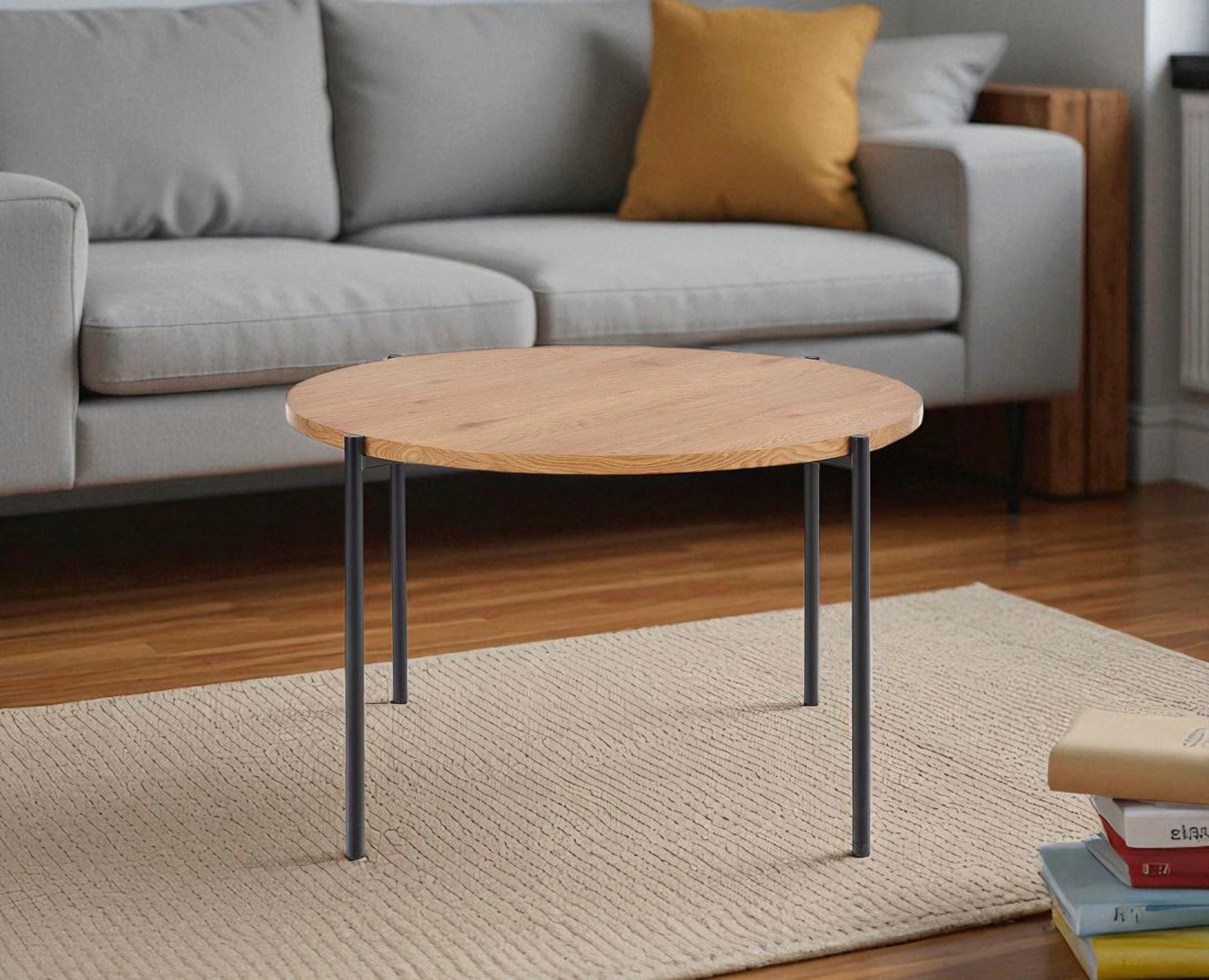 andas Couchtisch »Vantaa«, Tischplatte aus massiver Eiche, generelle Maße (B/T/H): 60/60/45 cm