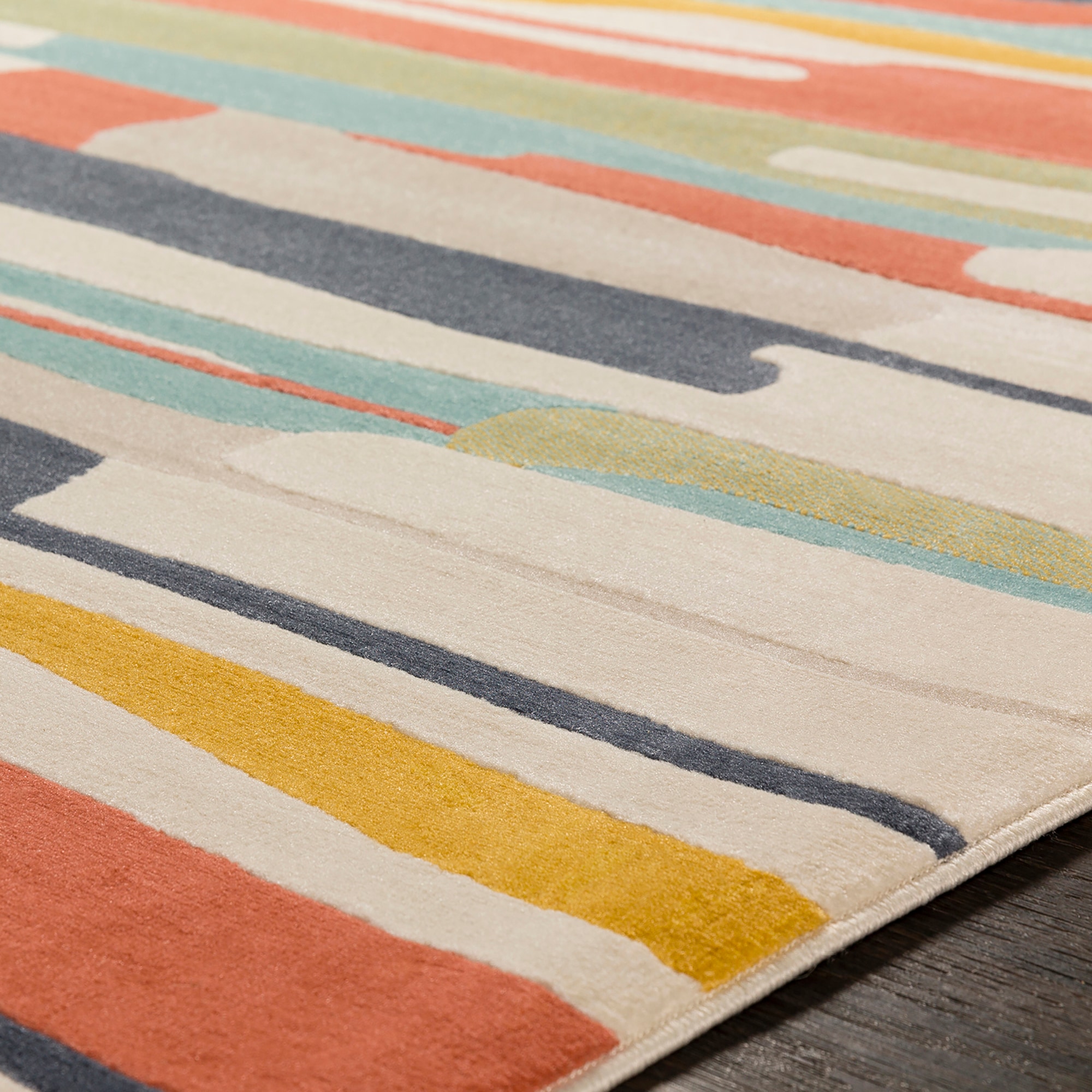 Livabliss Teppich »HOUSTON« rechteckig 11 mm Höhe Skandi Design, Modern Boho Kurzflor Wohnzimmerteppich, Schlafzimmer
