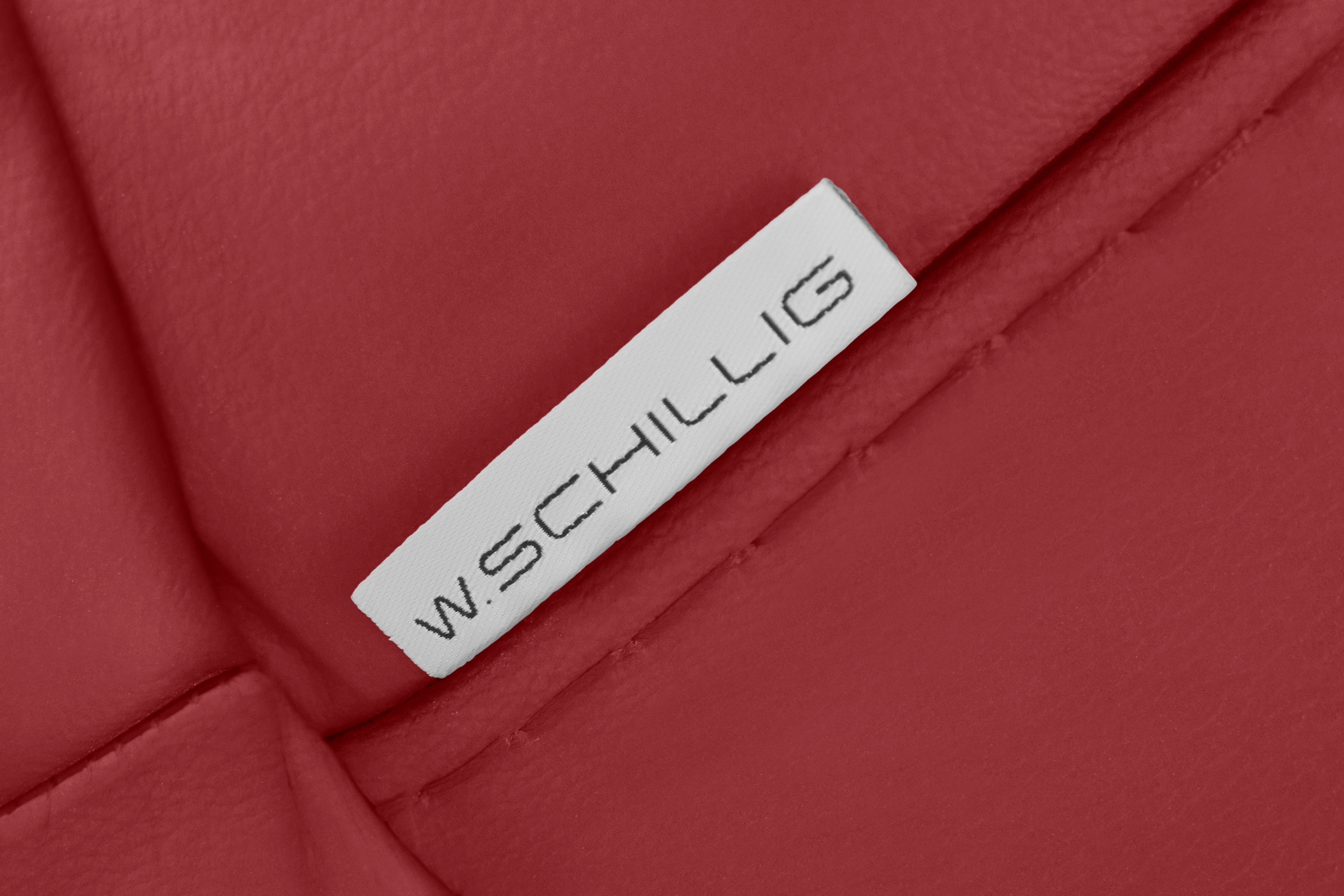 W.SCHILLIG 2-Sitzer »montanaa edel und elegant, bequem, Federkernunterfederung« mit Metallkufen in Silber matt, Breite 192 cm