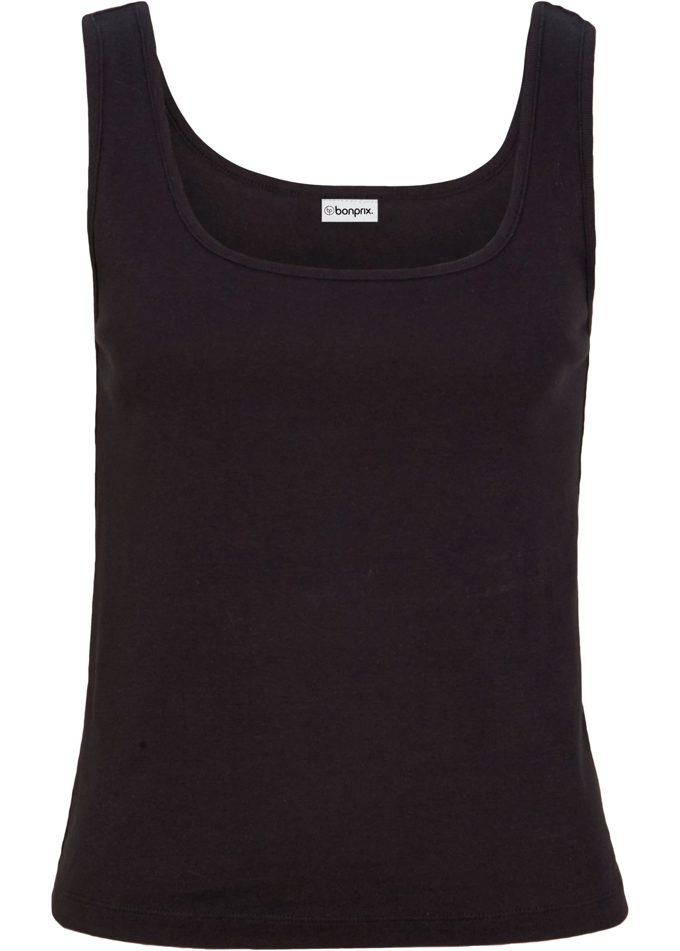 bonprix Shirttop mit breiten Trägern, mit Carré-Ausschnitt, eng anliegend, ärmellos