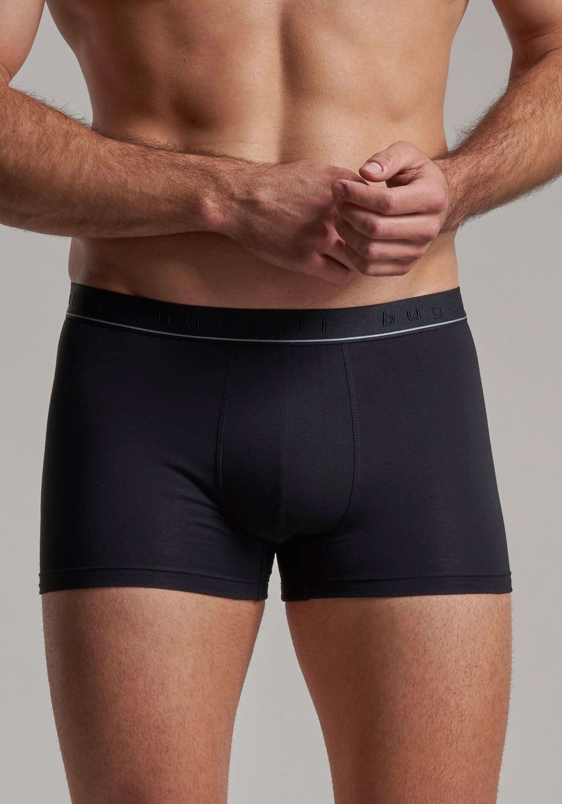 bugatti Boxershorts »Pants 2er Pack, ROM«, (2er Pack), mit elastischem Bund für eine optimale Anpassung