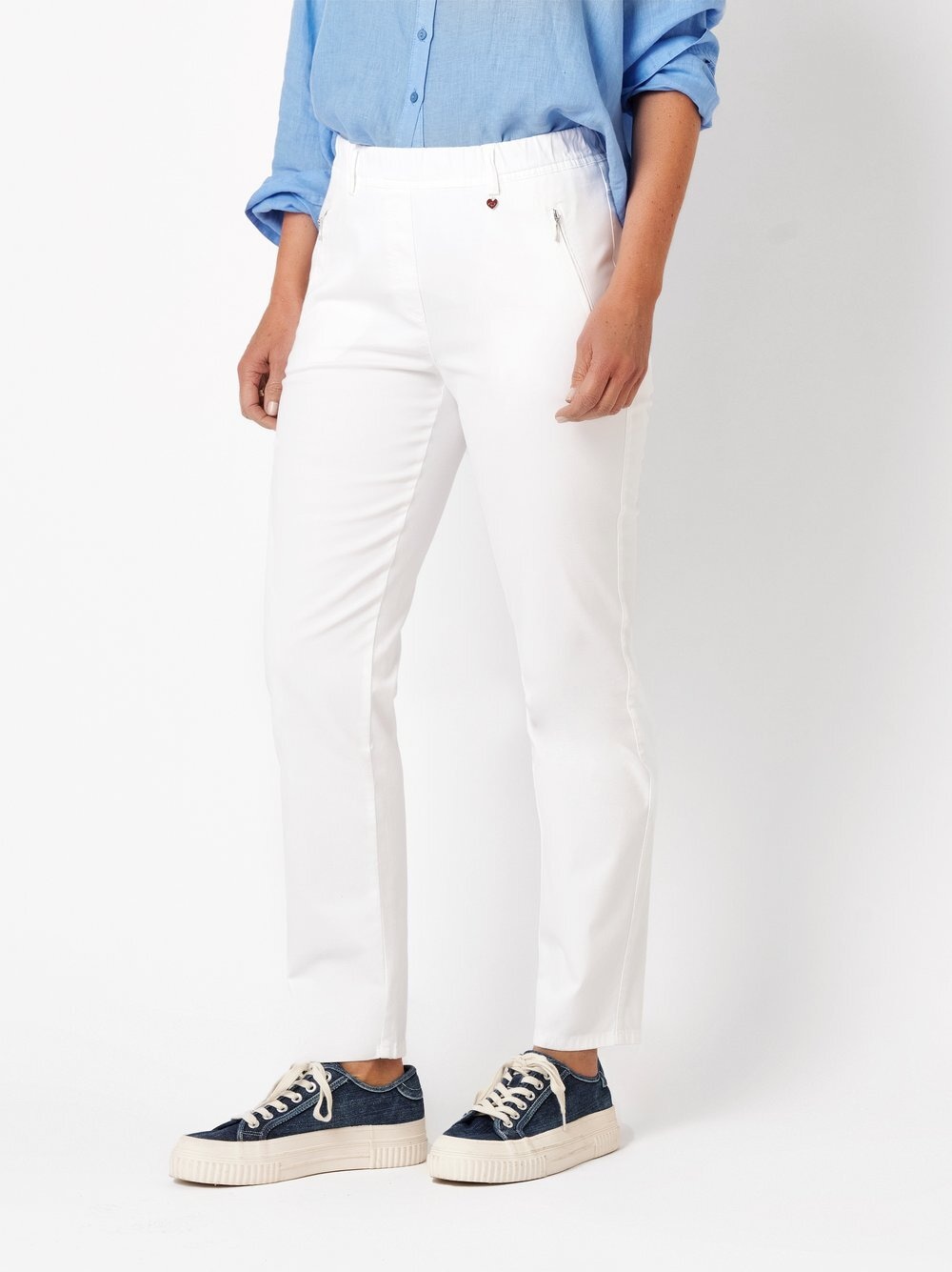 Relaxed Stretch-Hose »Alice Slim 7/8«  mit Zippertaschen