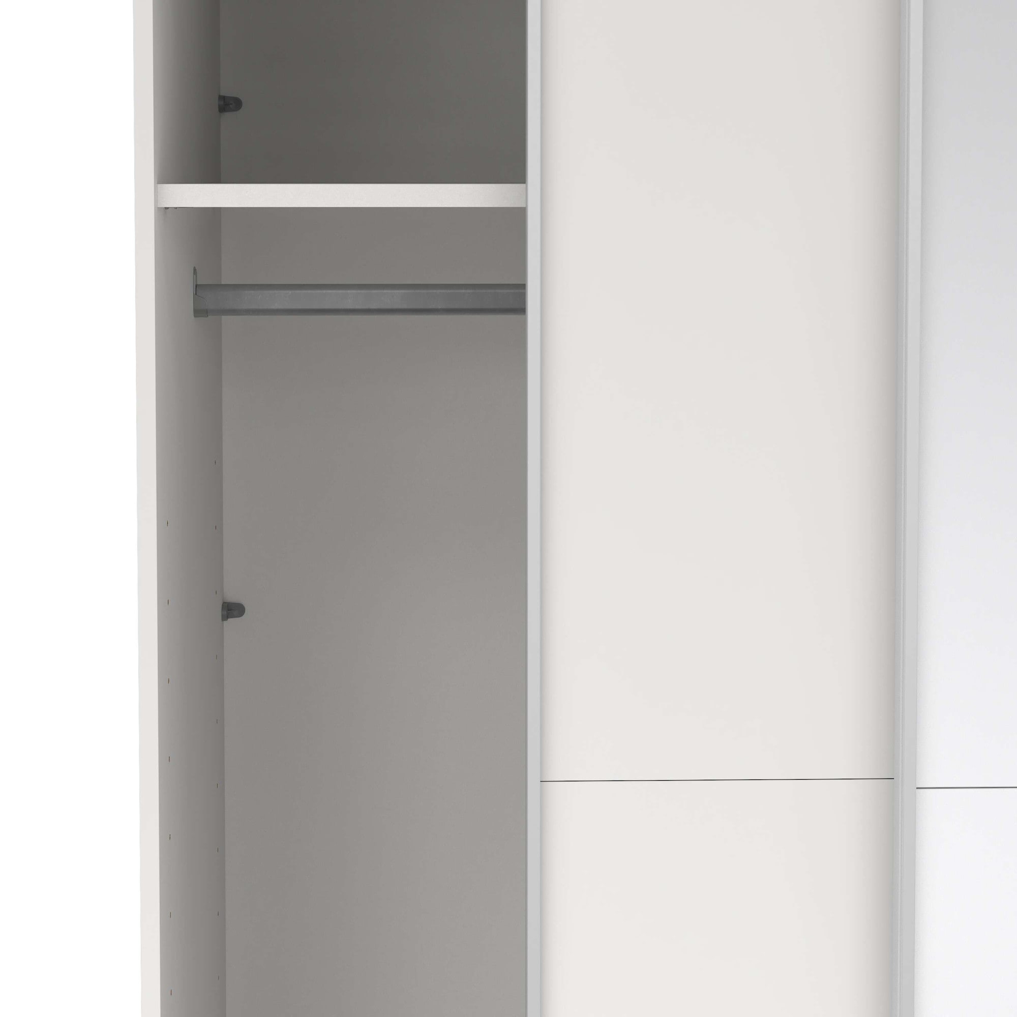 Home affaire Schwebetürenschrank »Como, Kleiderschrank, Schlafzimmerschrank« 1 Schwebetür, 1 Spiegelschiebetür, Kleiderstange, Einlegeboden