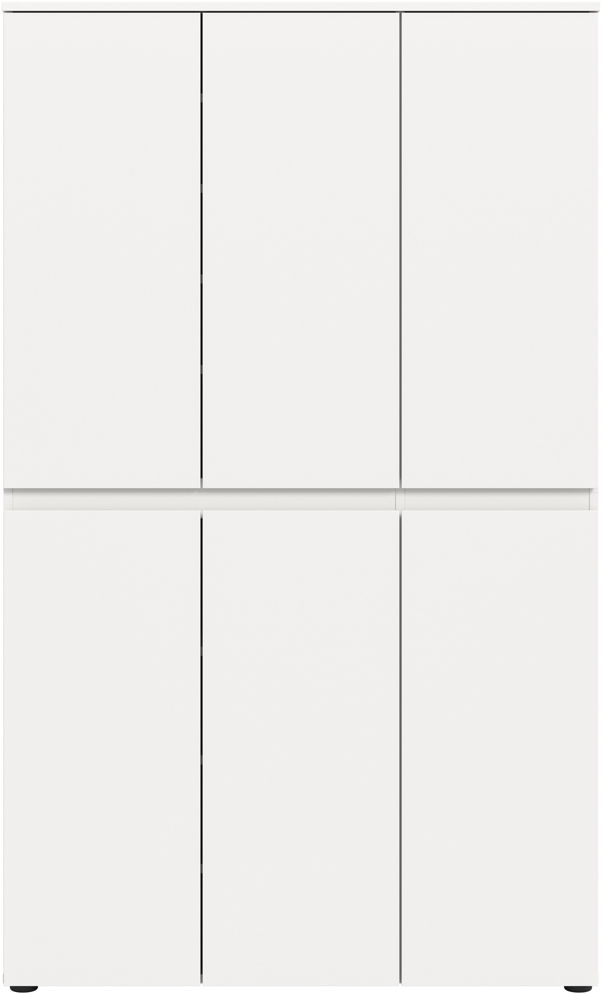 Home affaire Mehrzweckschrank »CIPELA« 1 Stk. tlg. BxH:105x175 cm, viel Stauraum, variable Einlegeböden, Kleiderstange