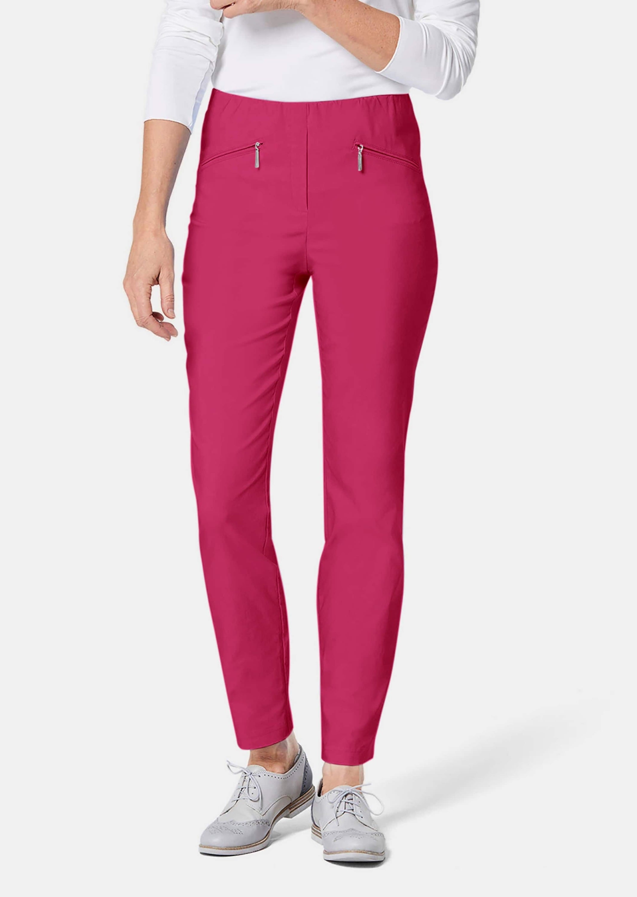 GOLDNER 2-in-1-Hose »Kurzgröße Schlupfhose LOUISA mit Steppnähten«