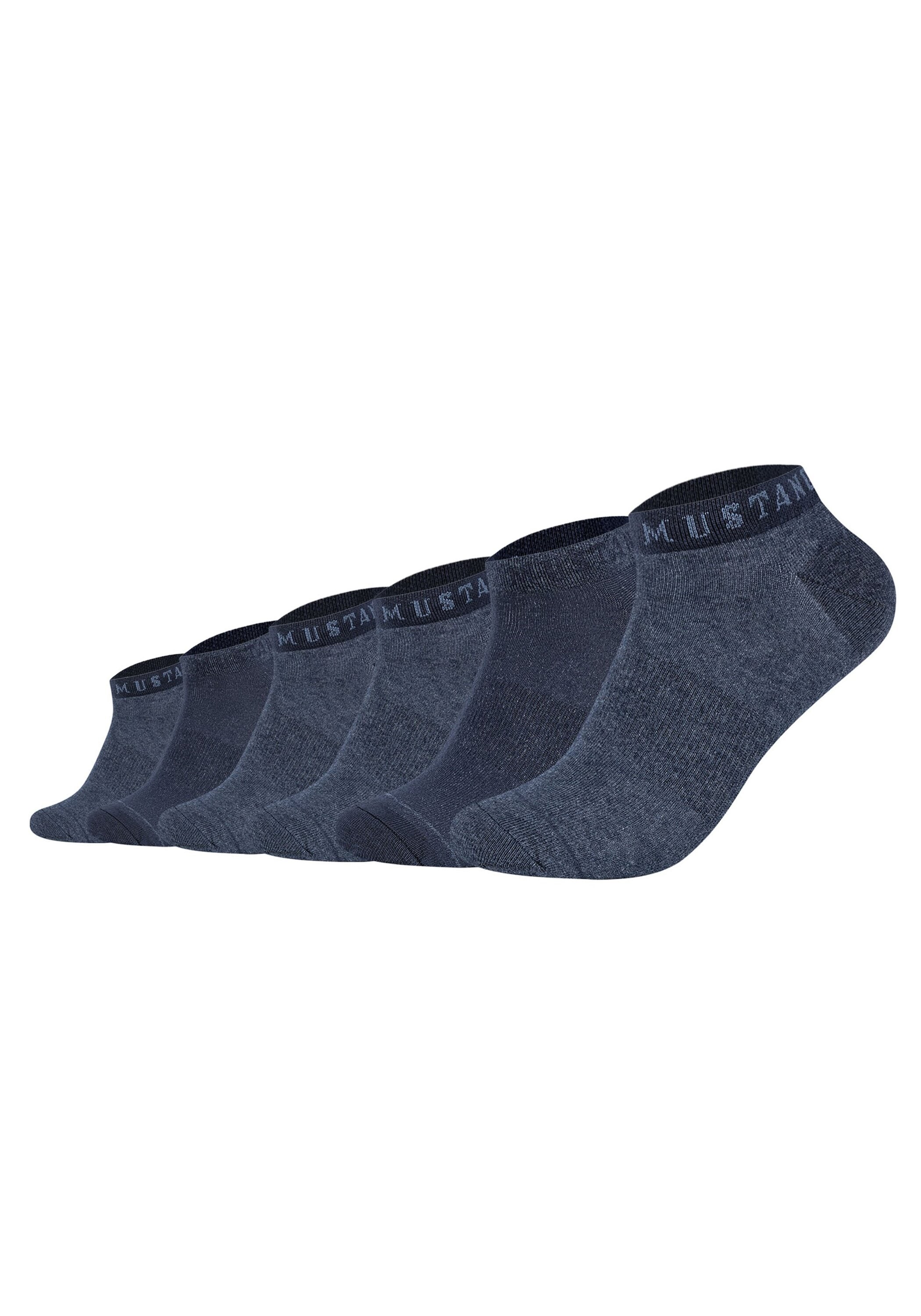 MUSTANG Sneakersocken »Socken Casual Organic Cotton Sneaker 6-Pack 6er Pack« 6 Paar tlg.