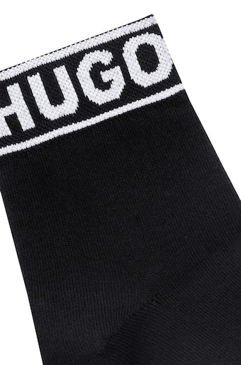 HUGO Underwear Freizeitsocken »2P SH LOGO CC W«, (Set, 2 Paar, 2er), mit Logobund