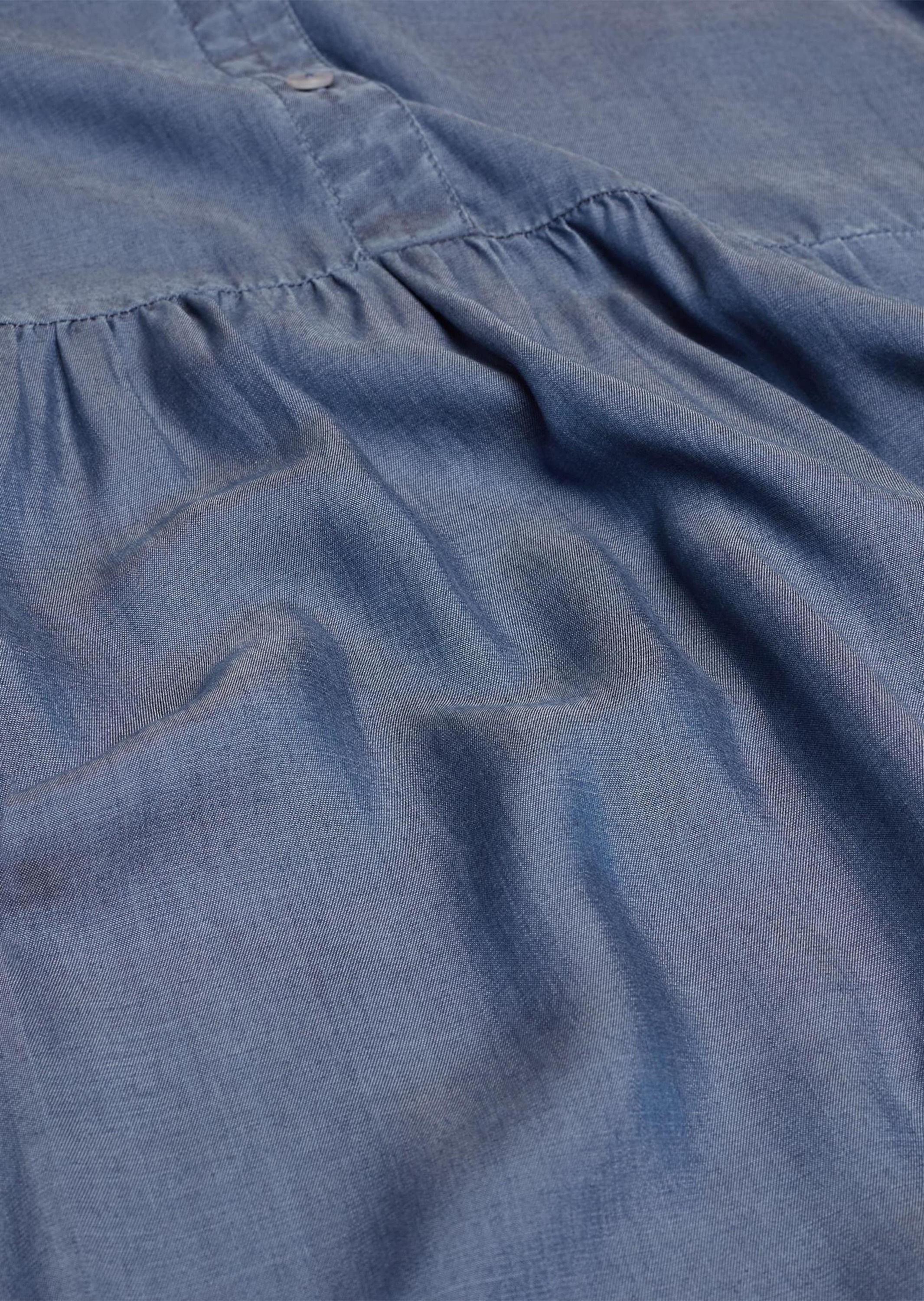 GOLDNER Midikleid »Kurzgröße Kleid mit Hemdblusenkragen«