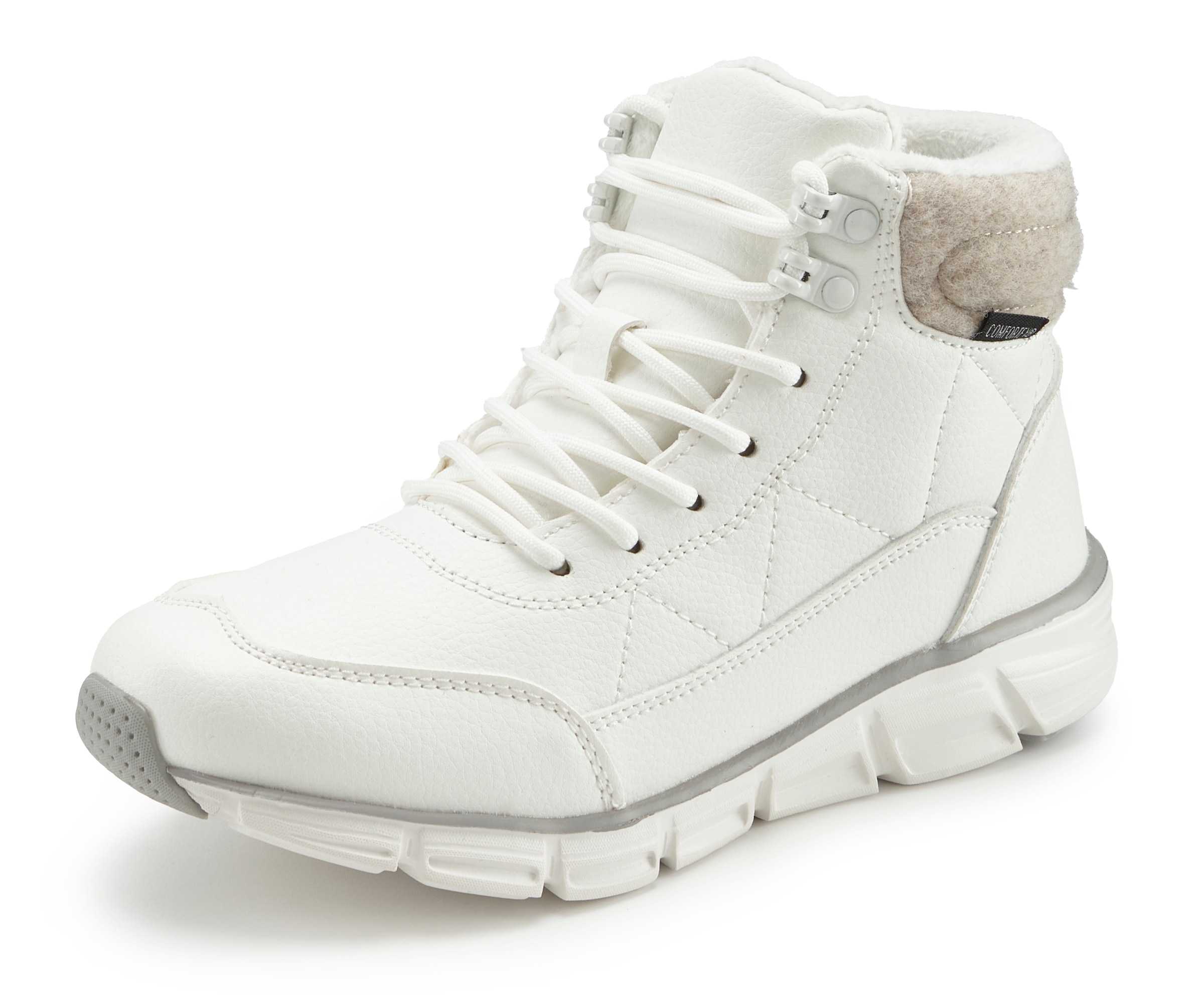 LASCANA Stiefelette »Outdoorstiefelette, Schnürschuh, Boots«, aus wasserabweisendem Material mit Warmfutter
