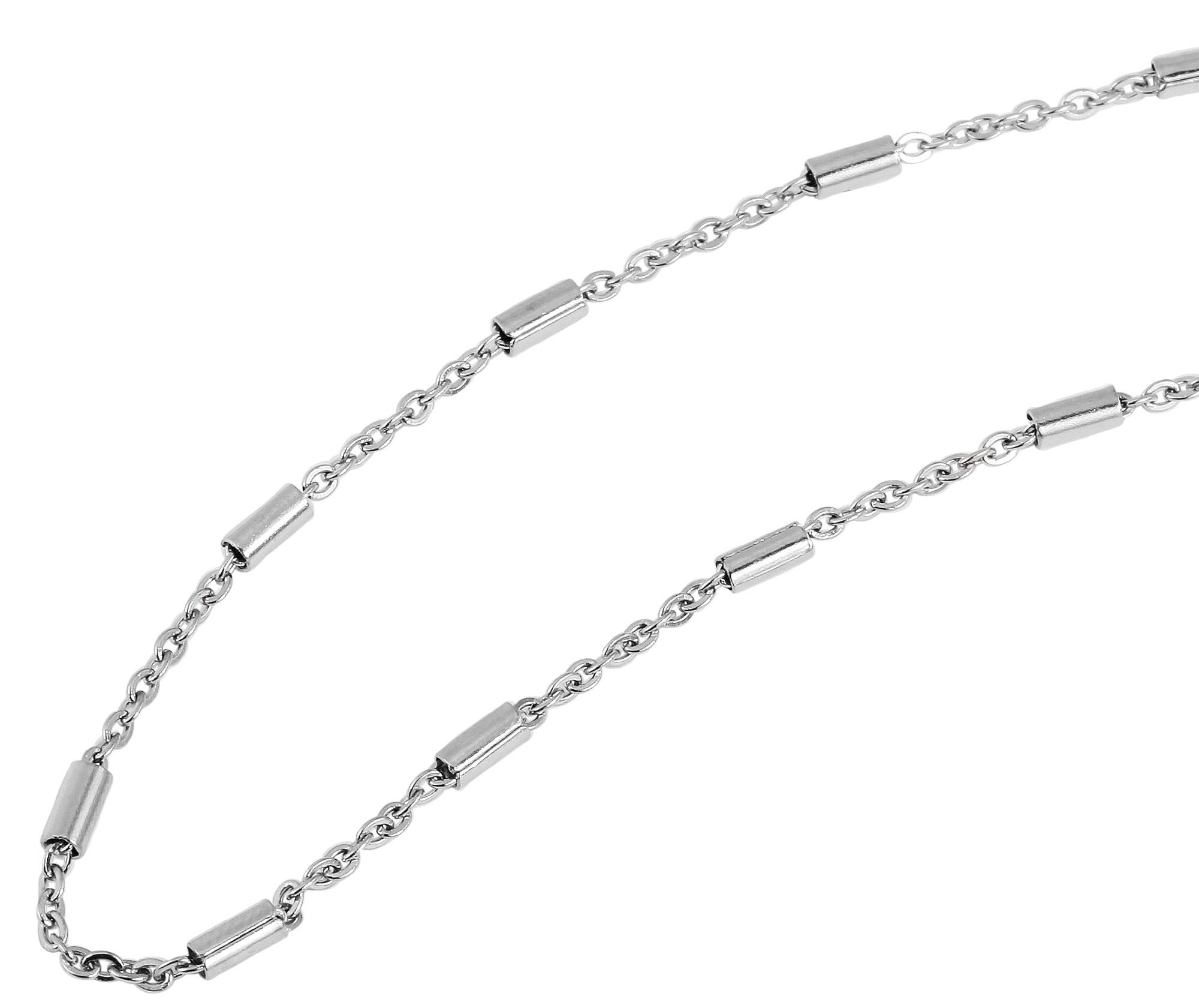 Adelia´s Gliederkette »Damen Halskette ¿ Ankerkette aus Edelstahl«