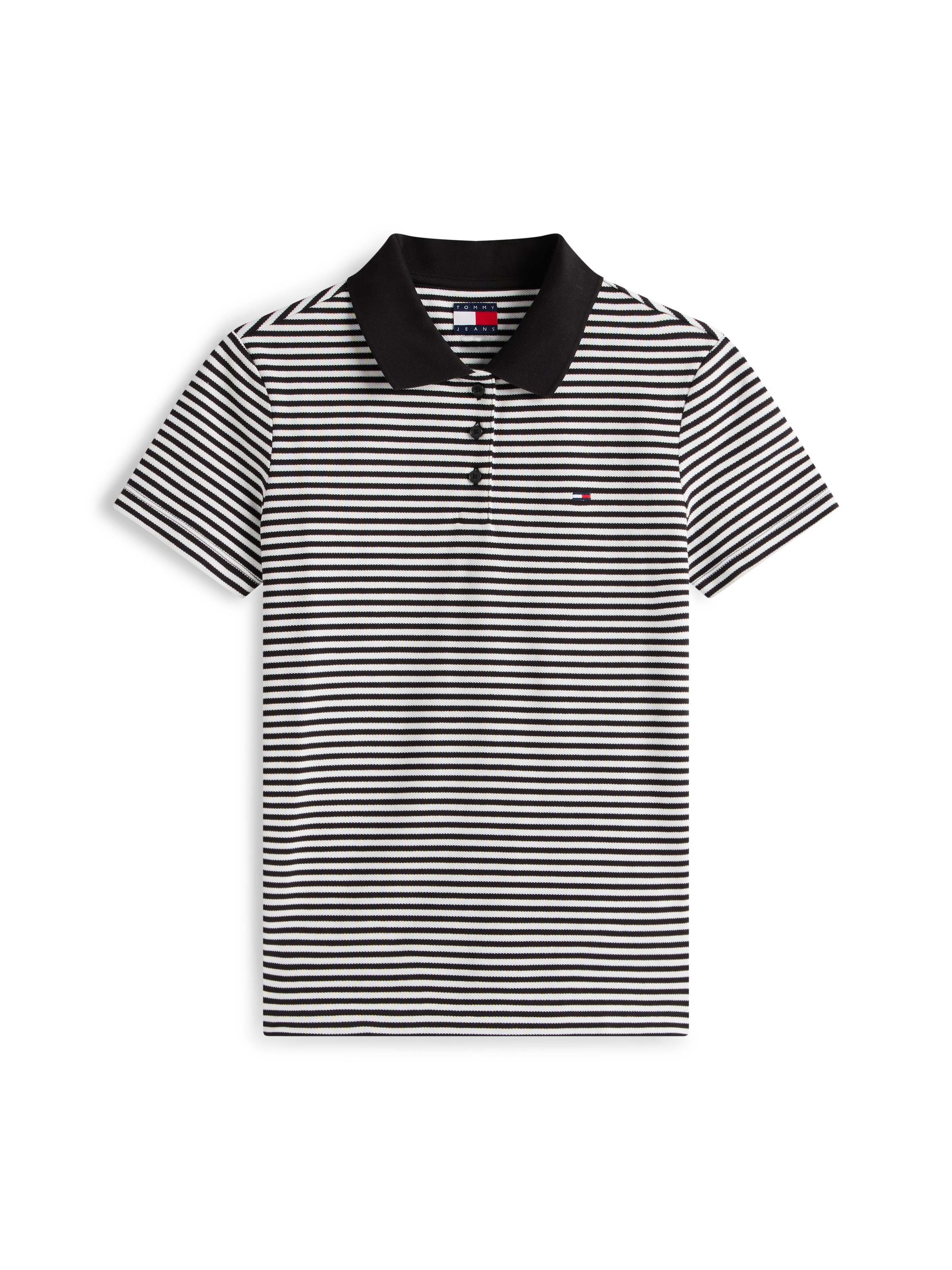 Tommy Jeans Poloshirt »TJW SLIM ESSENTIAL POLO SHORT SLEEVE« mit Logostickerei, Piqué