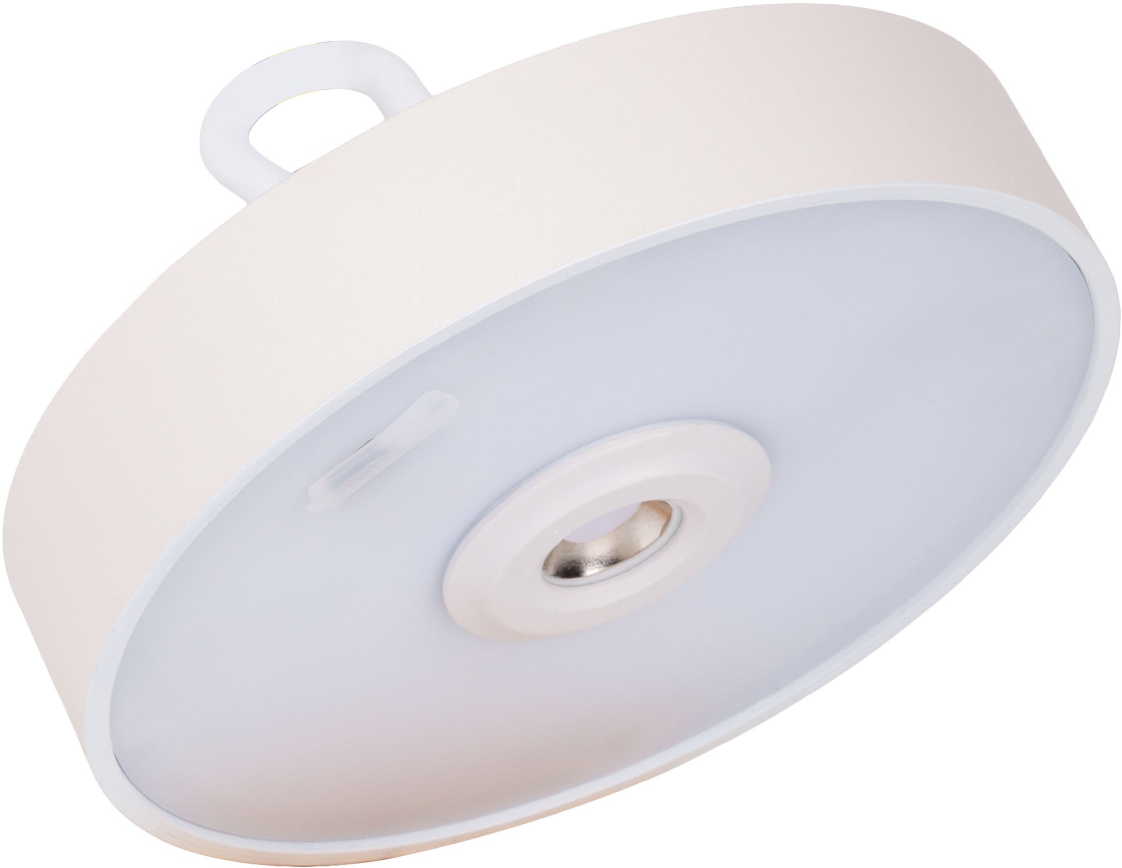 OTTO home LED Tischleuchte »Ellvra mit Holzfuß, abnehmbares Kopfteil als Hängeleuchte verwendbar« LED-Modul 1 Stk. Warmweiß aufladbar, inkl Akku + USB Kabel, Kopfteil magnetisch, abnehmbar, Holz