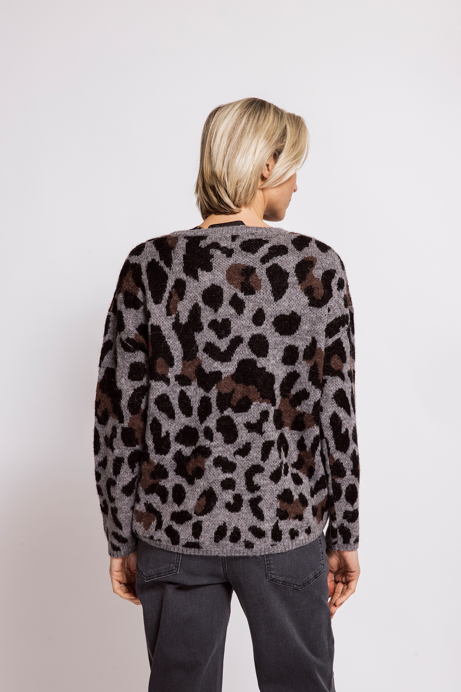 Zhrill Strickpullover »IDA« aus Materialmix mit Wolle,  bequeme Passform, Animal-Optik