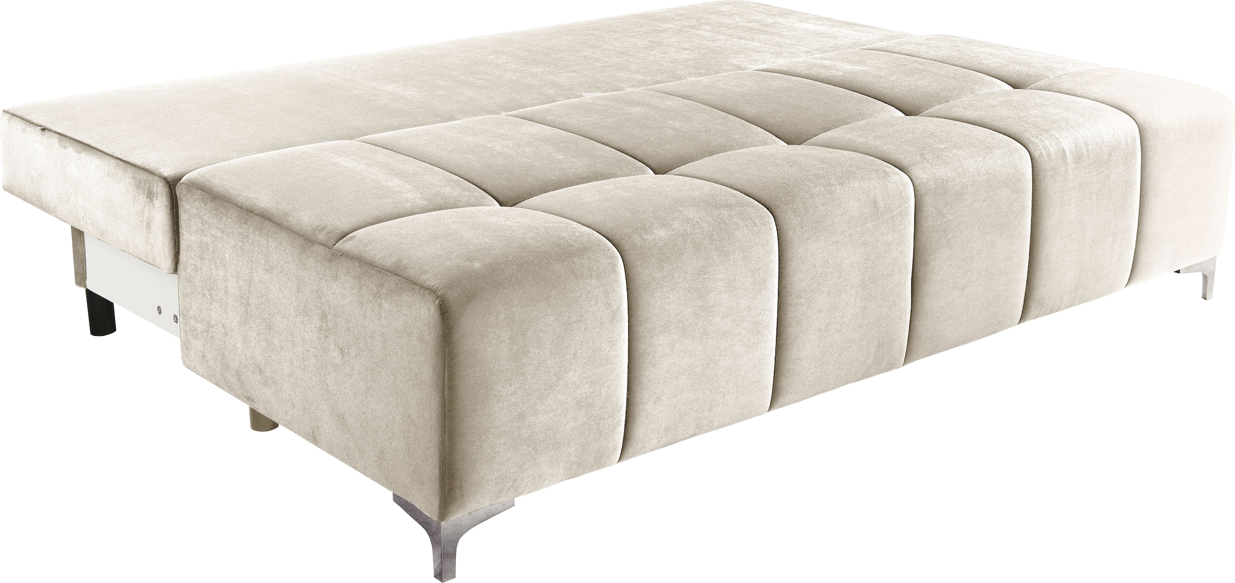 exxpo - sofa fashion 3-Sitzer »Schlafsofa mit Bettfunktion, Bettkasten, mit Federkernpolsterung«, bequem, mit hochwertigem Funktionsbeschlag für mehr Komfort