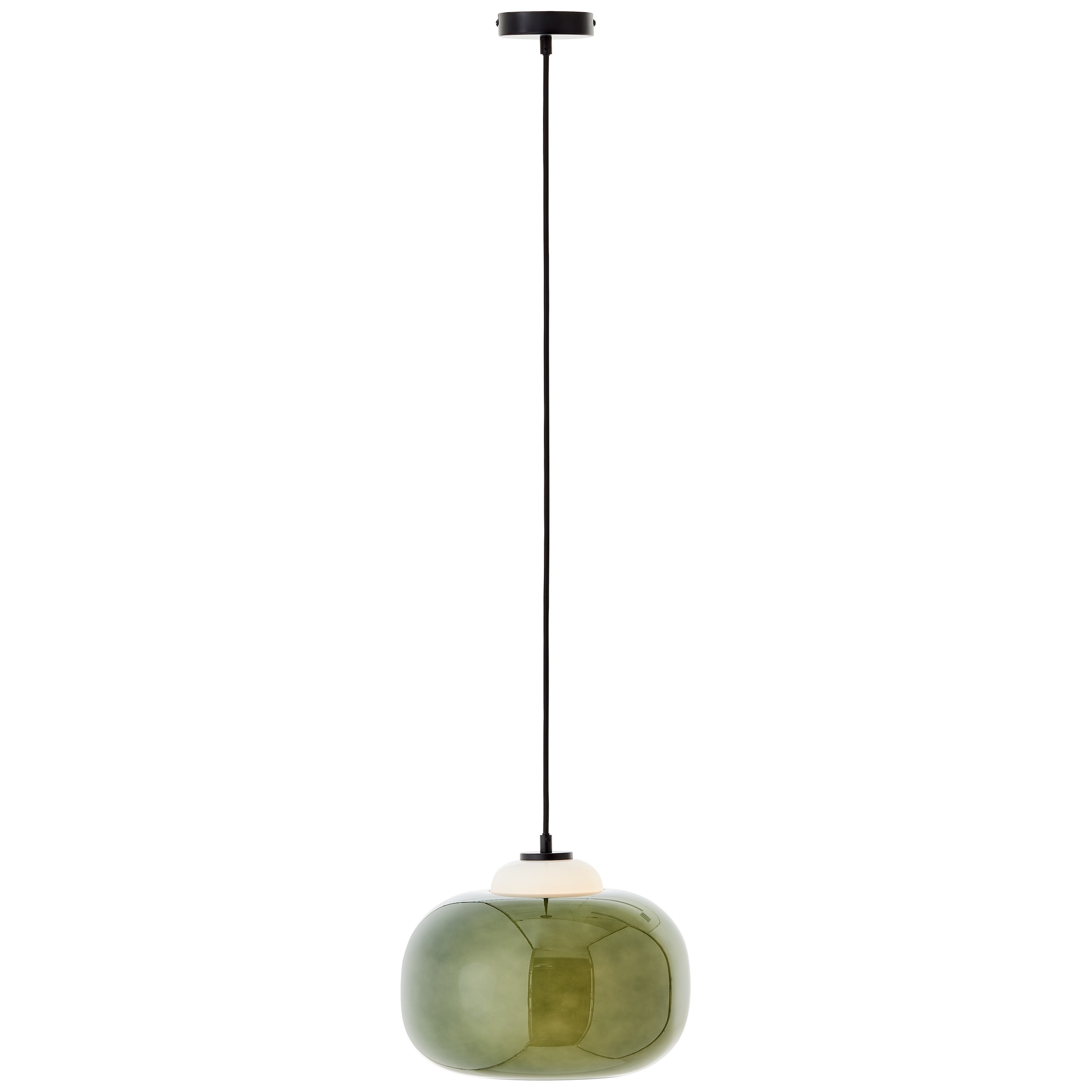 Brilliant Pendelleuchte »Blop«, 1 flammig, Leuchtmittel E27 | ohne Leuchtmittel, Höhe 128,5 cm, Ø 30 cm, E27, kürzbar, Glas/Metall