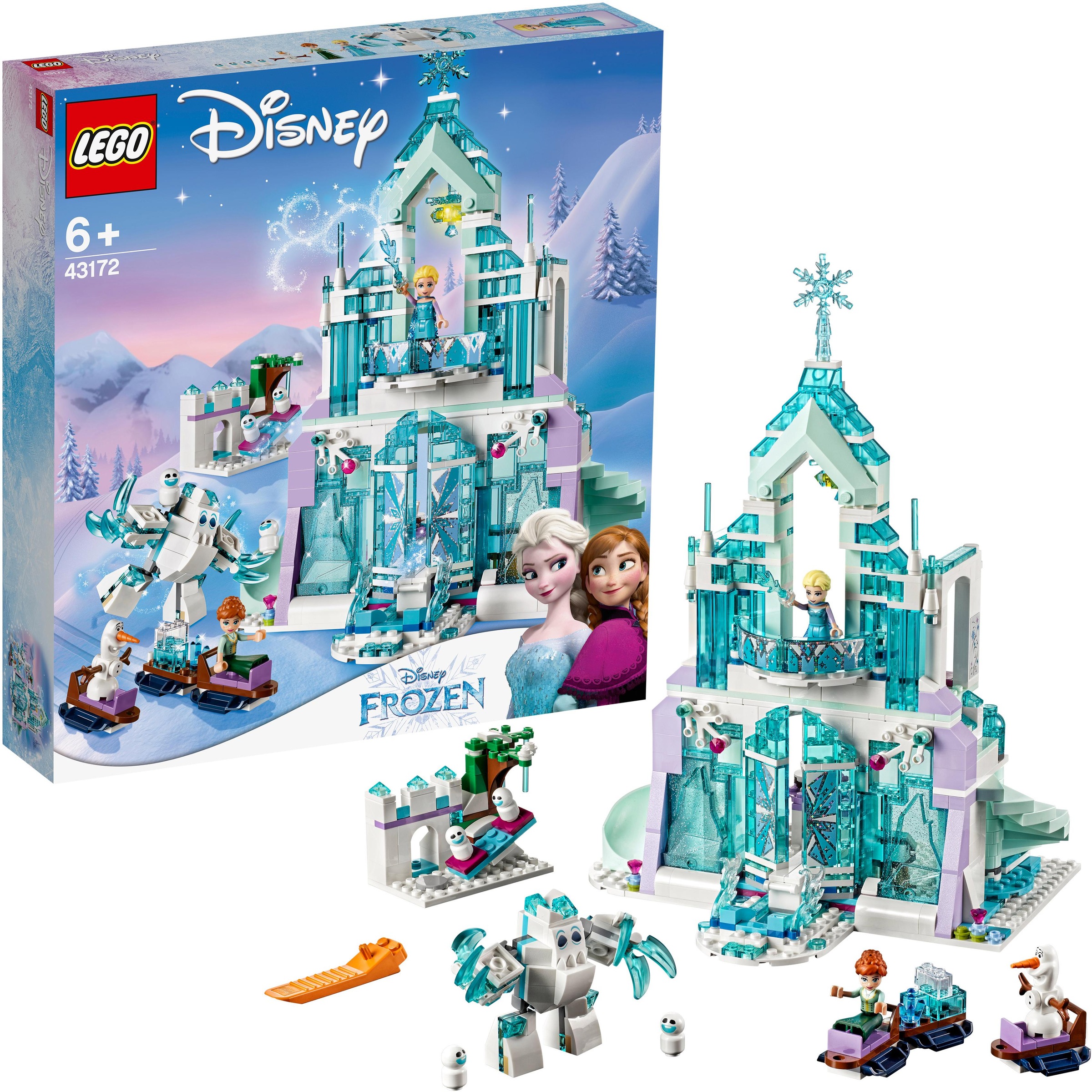 LEGO® Konstruktionsspielsteine »Elsas magischer Eispalast (43172), LEGO® Disney«, (701 St.)