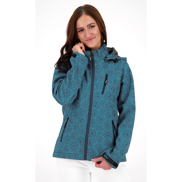 und DC«, OTTO Active PEAK mit | »SHELBY OTTO Kapuze All-Over-Print abnehmbarer DEPROC leichte Softshelljacke Softshelljacke kaufen bei