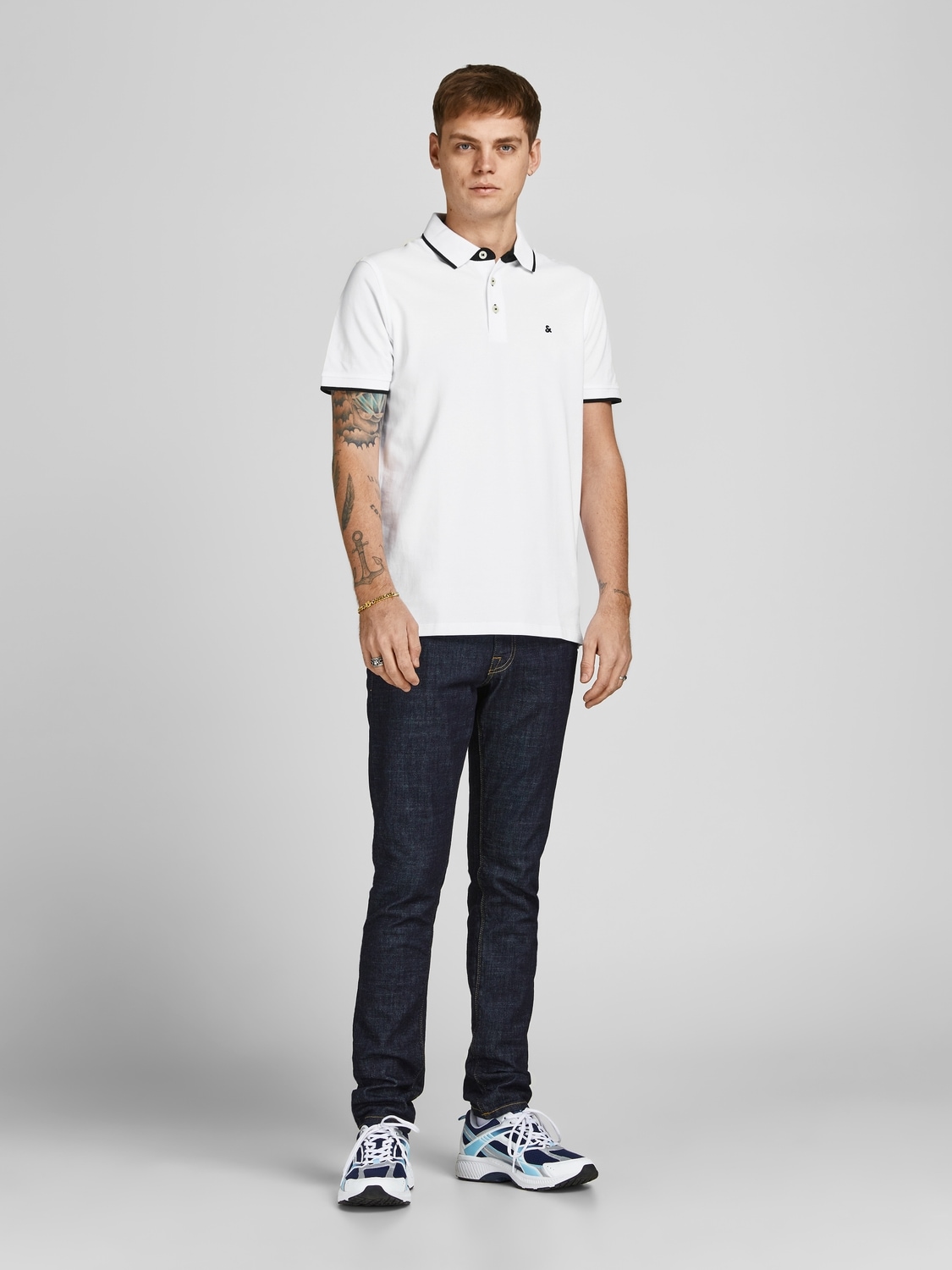 Jack & Jones Poloshirt »JJEPAULOS POLO SS 2PK MP NOOS«, (Packung, 2 tlg., 2er-Pack)