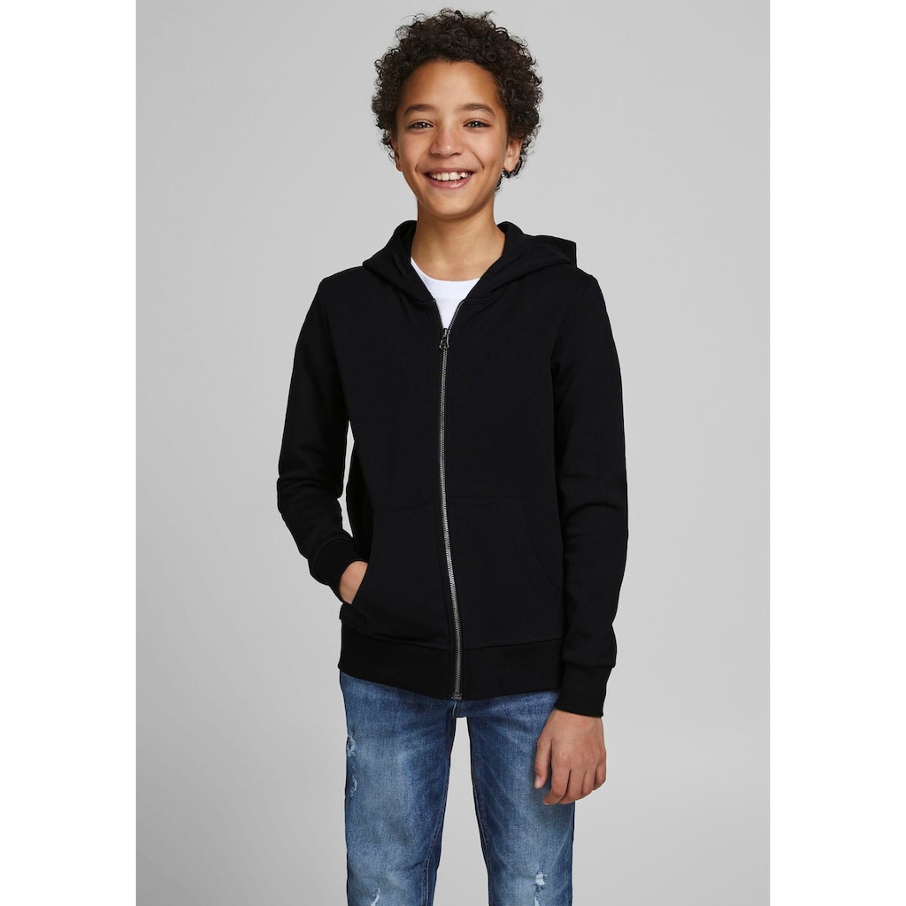 Jack & Jones Junior Kapuzensweatjacke »JJEBASIC SWEAT ZIP HOOD«