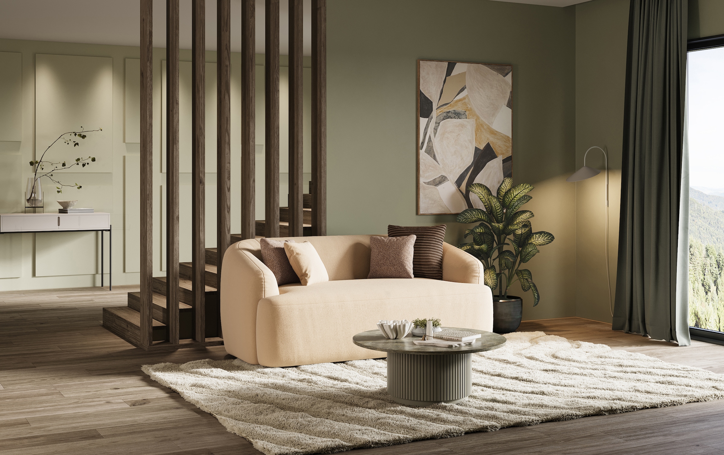 INOSIGN 2-Sitzer »Nergal, Einzelsofa oder L-Form«, Modernes Design, schlichte Optik, stilvoller Blickfang im Wohnzimmer
