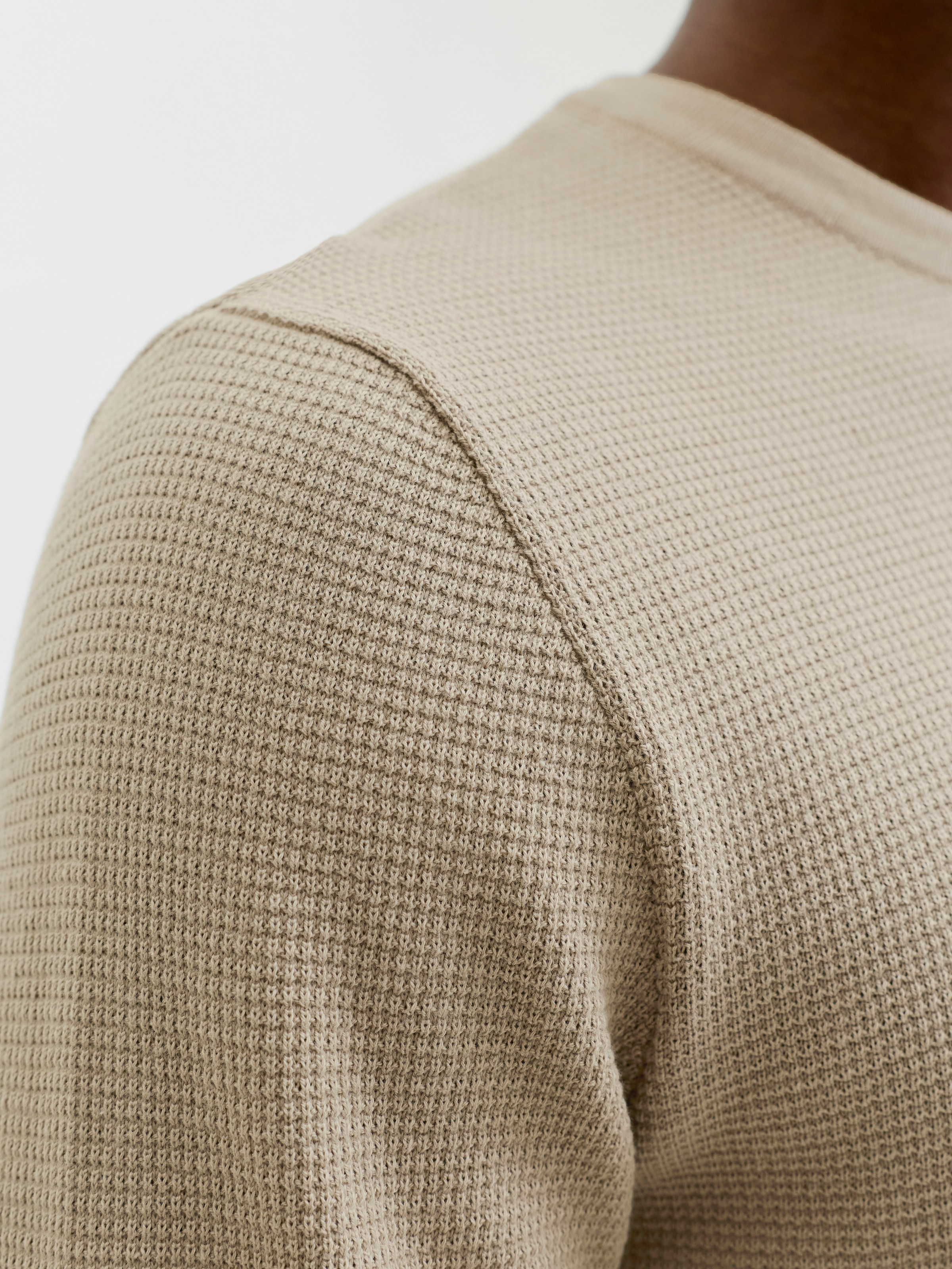 Jack & Jones Rundhalspullover »JJEAUSTIN KNIT CREW NECK NOOS« Baumwollmischung, regular fit