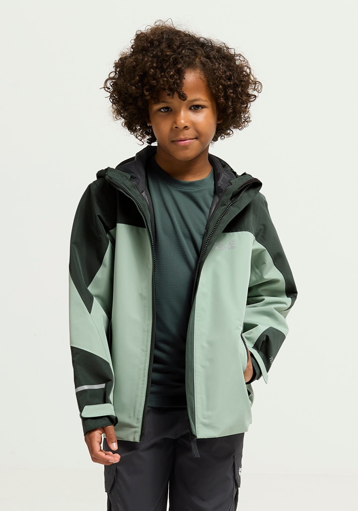 Jack Wolfskin Outdoorjacke »TRAILVENTURE 2L JKT K« mit Kapuze