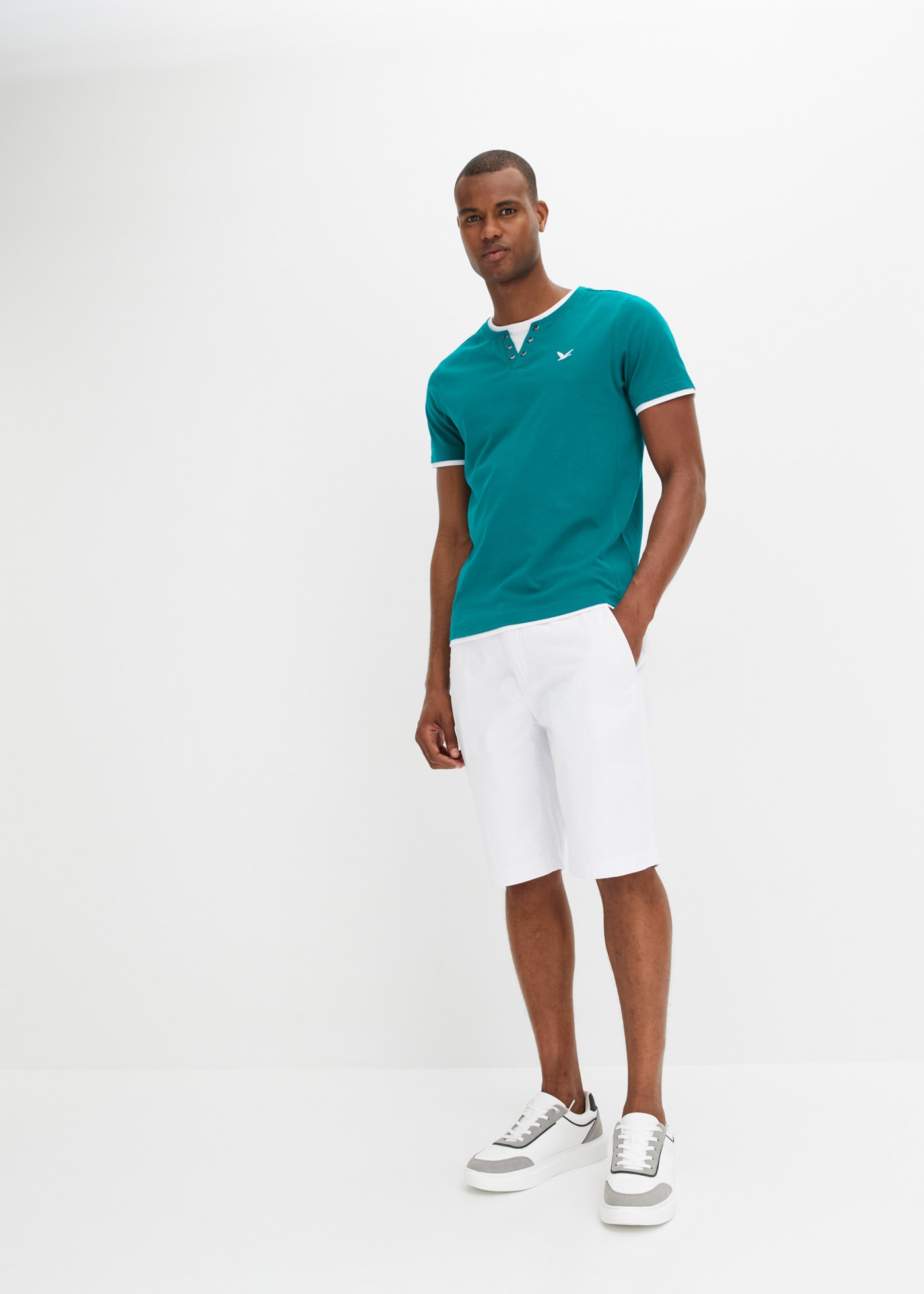 bonprix 2-in-1-Shirt »2 in 1 Shirt, Kurzarm (2er Pack)« Packung, 2, 2 Stk. tlg. 2 in 1 Shirt, Kurzarm (2er Pack)