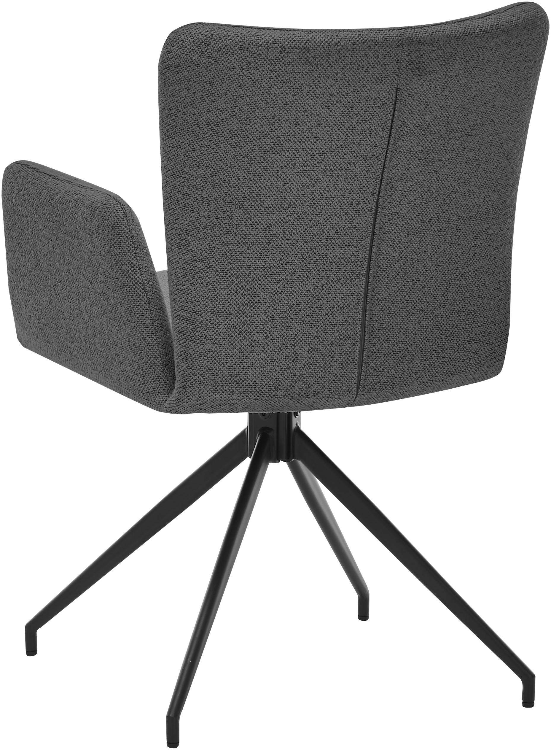 set one by Musterring Esszimmerstuhl »El Paso«, 2 St., Bouclé, Stativgestell drehbar, verschiedene Farben, Maße B58 x H86 x T62 cm