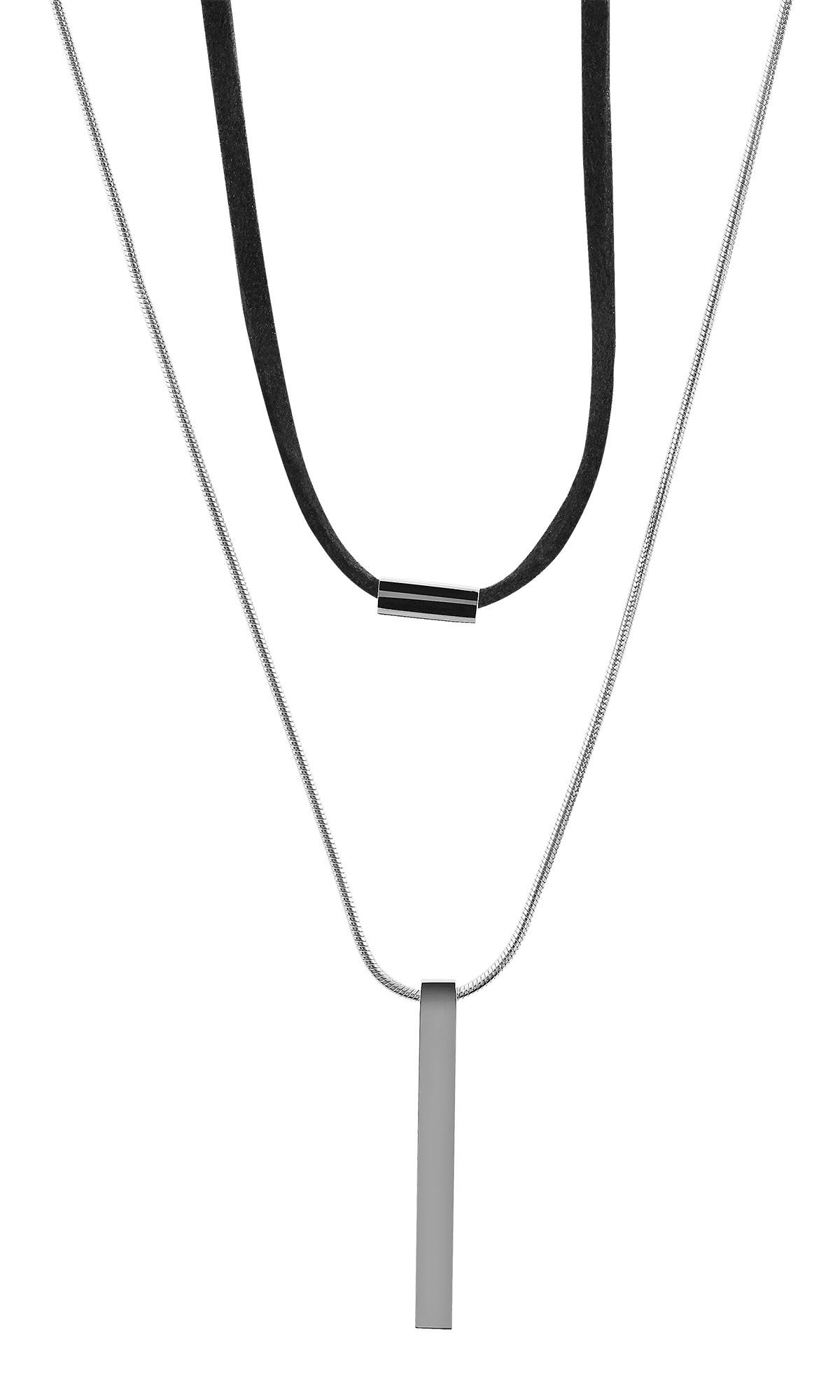 Adelia´s Schlangenkette »Damen Halskette ¿ Schlangenkette aus Edelstahl 63 cm«