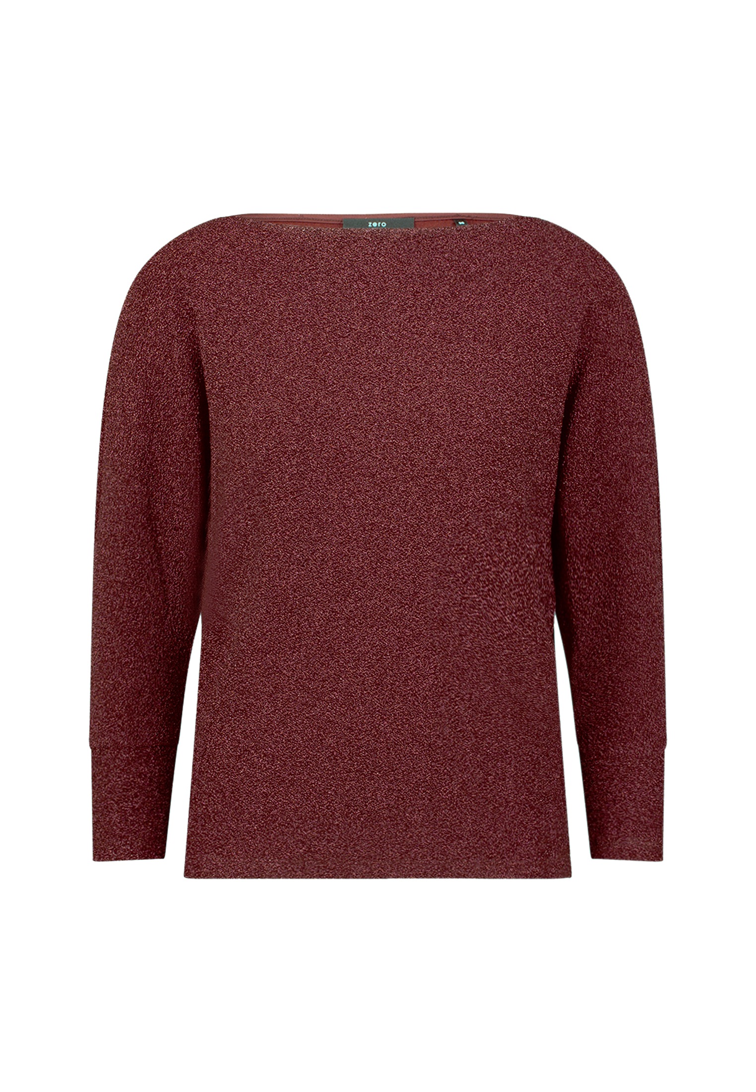 Zero Langarmshirt »Glitzershirt mit U-Boot Ausschnitt«