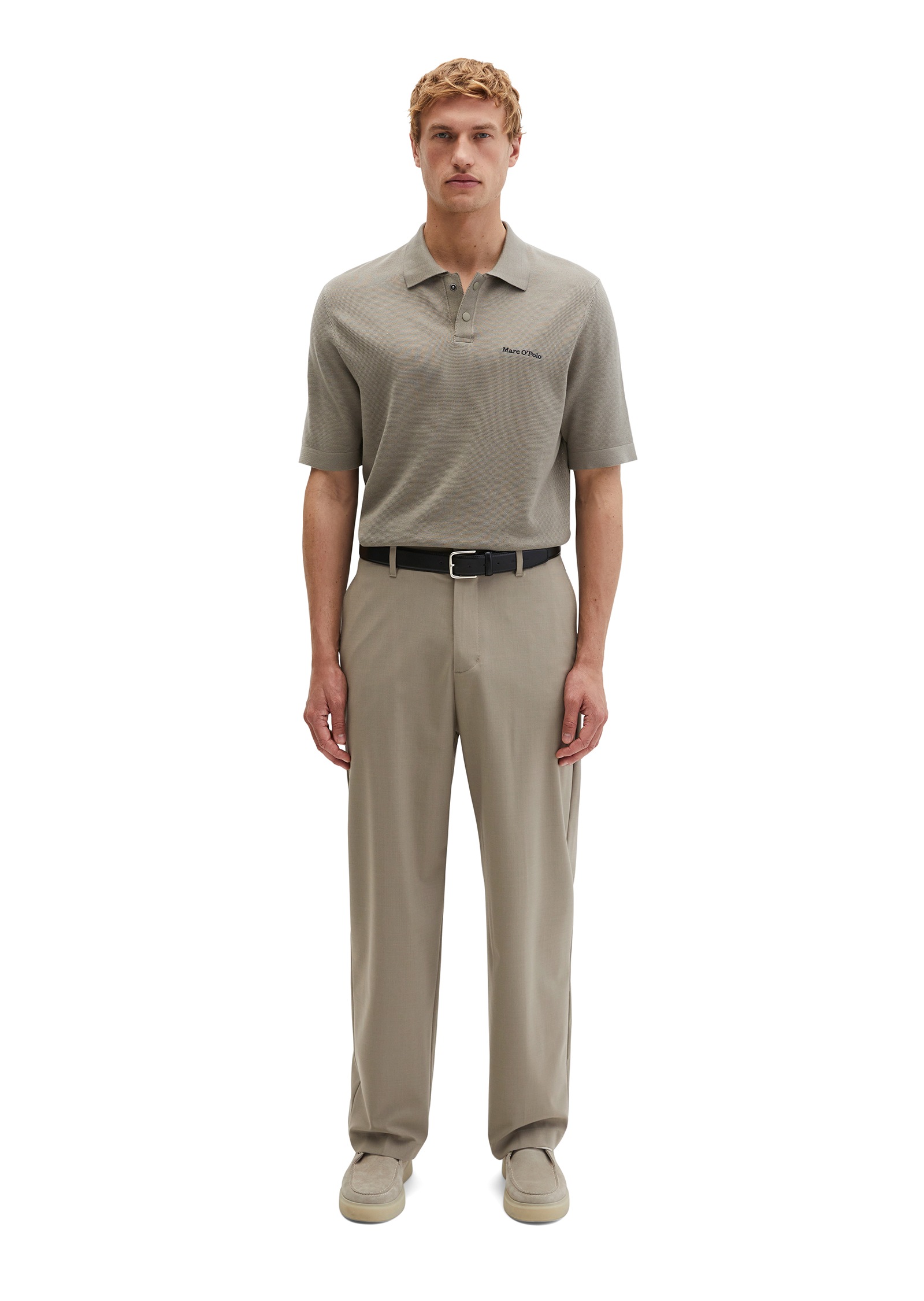 Marc O'Polo Poloshirt »DFB Travel Collection« aus reiner Bio-Baumwolle, Strick-Polo