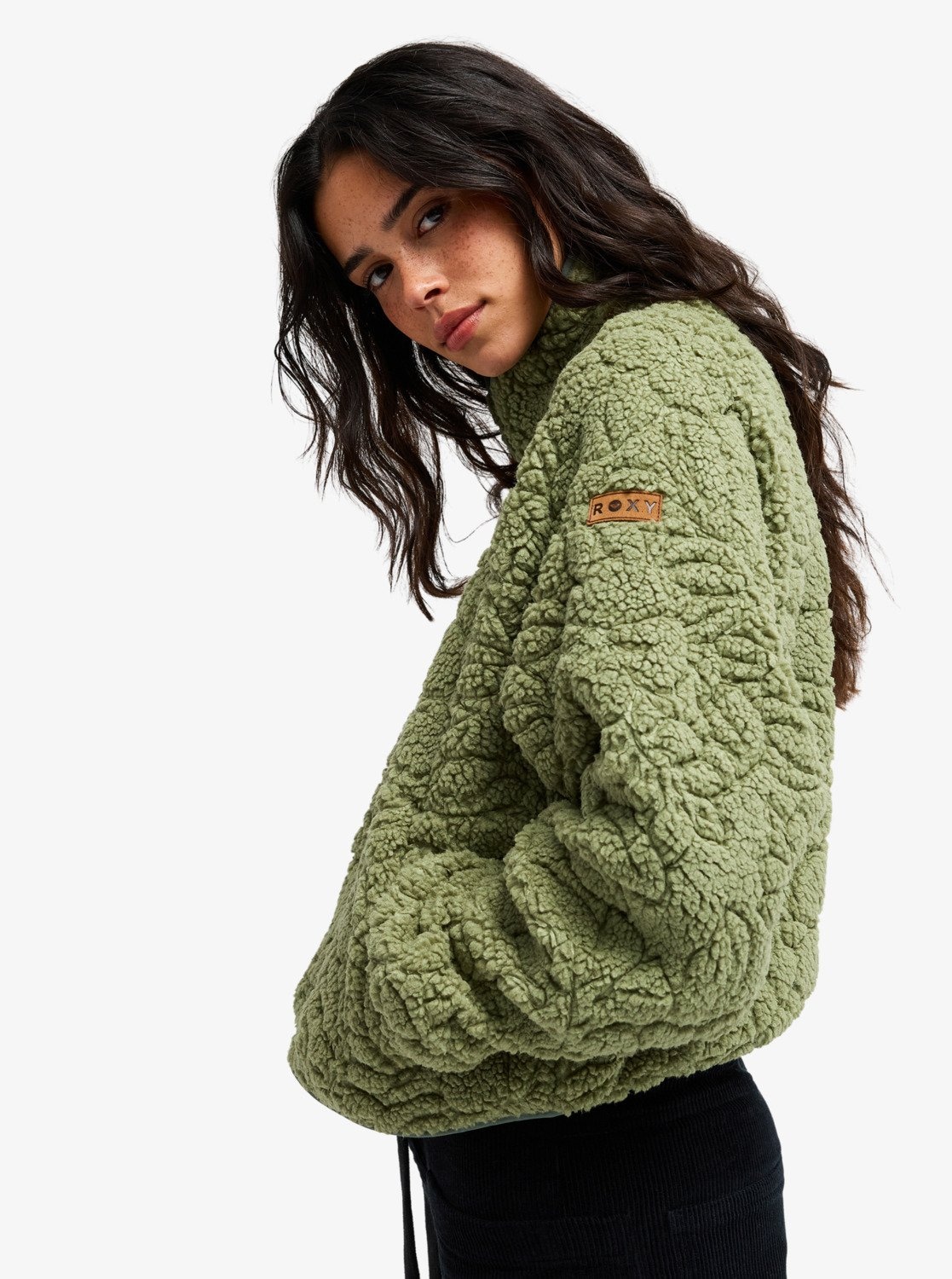 Roxy Fleecejacke »BLURRY CLOUD« für kühle Tage, aus Polyester, leichtes Material, sportlicher Stil