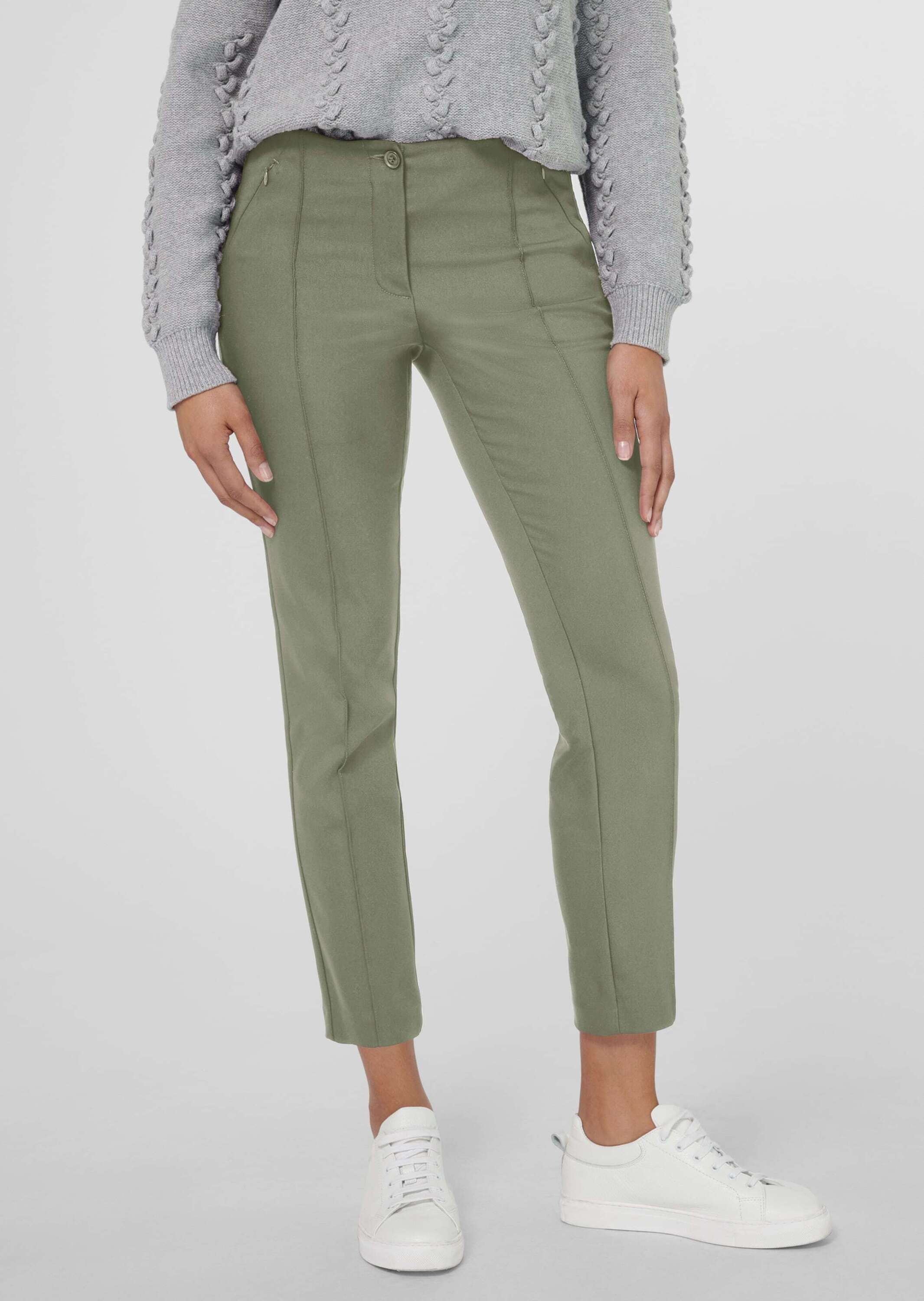 MADELEINE Stoffhose »Hose Schlanke Stretch-Hose mit Biesen«