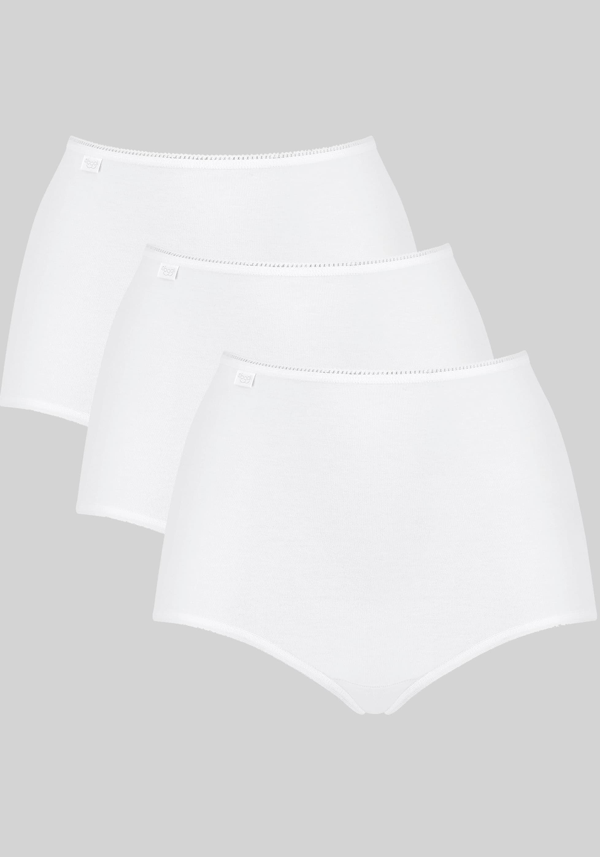 Sloggi Damen Maxislip »24/7 Microfibre« 3er Pack in weiß, Größe 38