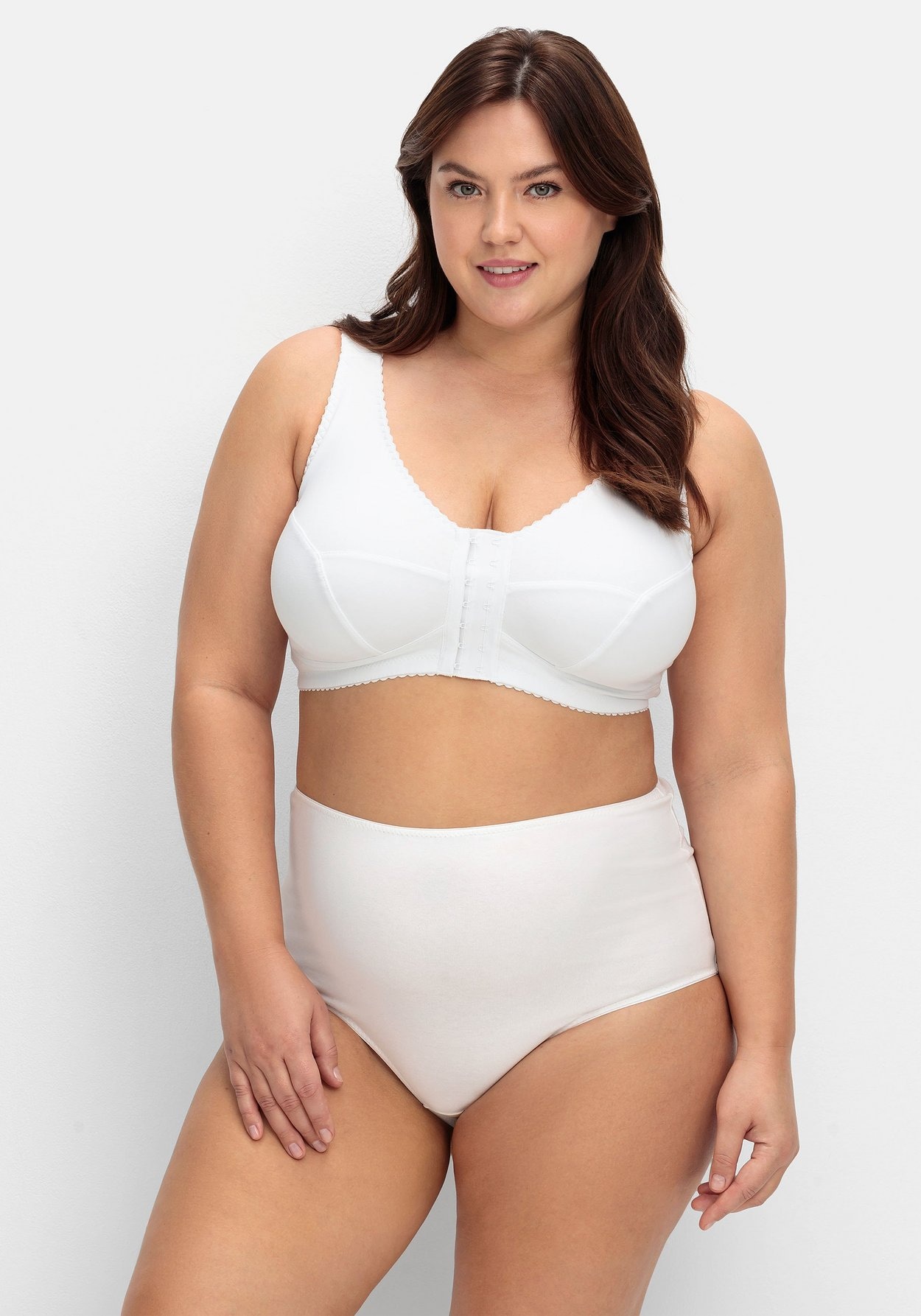 Sheego High-Waist-Slip »Taillenslip im 5er-Pack, mit hohem Beinausschnitt«