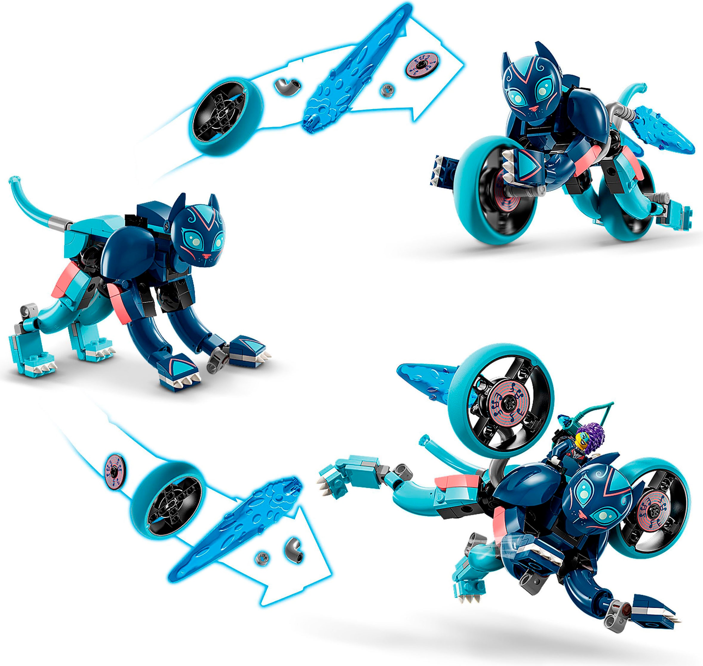 LEGO® Konstruktionsspielsteine »Zoeys Katzenmotorrad (71479), LEGO DREAMZzz«, (226 St.), Made in Europe