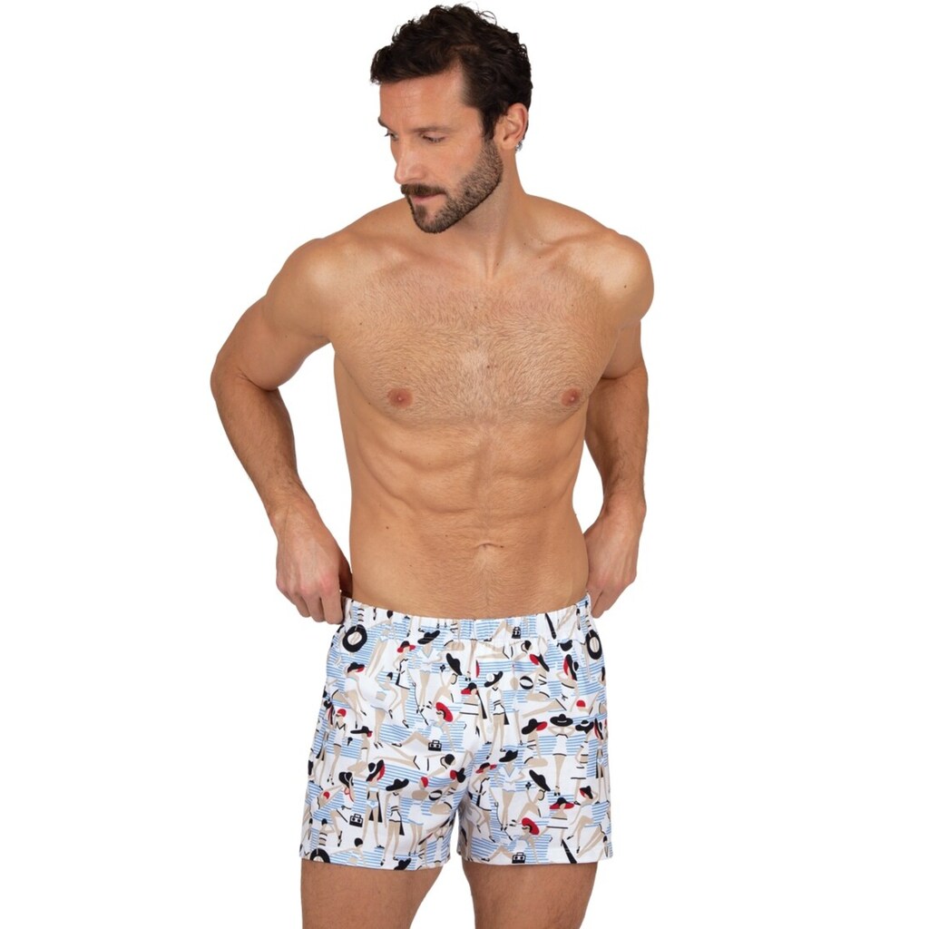 Trigema Boxershorts »TRIGEMA Boxer Shorts mit sommerlichem Muster«