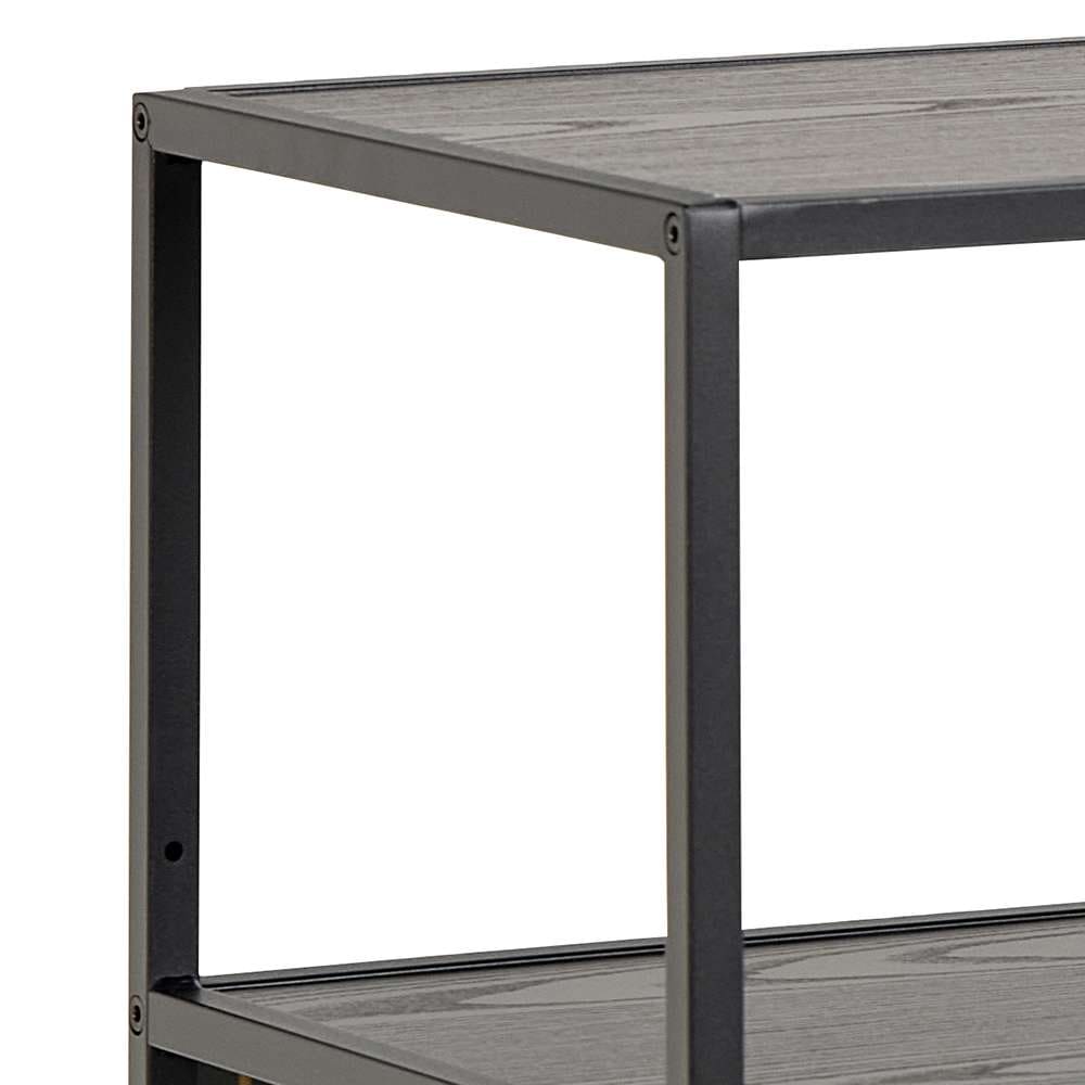 ACTONA GROUP Bücherregal »Seaford, Standregal, Regal, Raumteiler« 114x35x78 cm,  schwarzer Stahlrahmen, 5 Regale, Wendemodul, Breite 114 cm