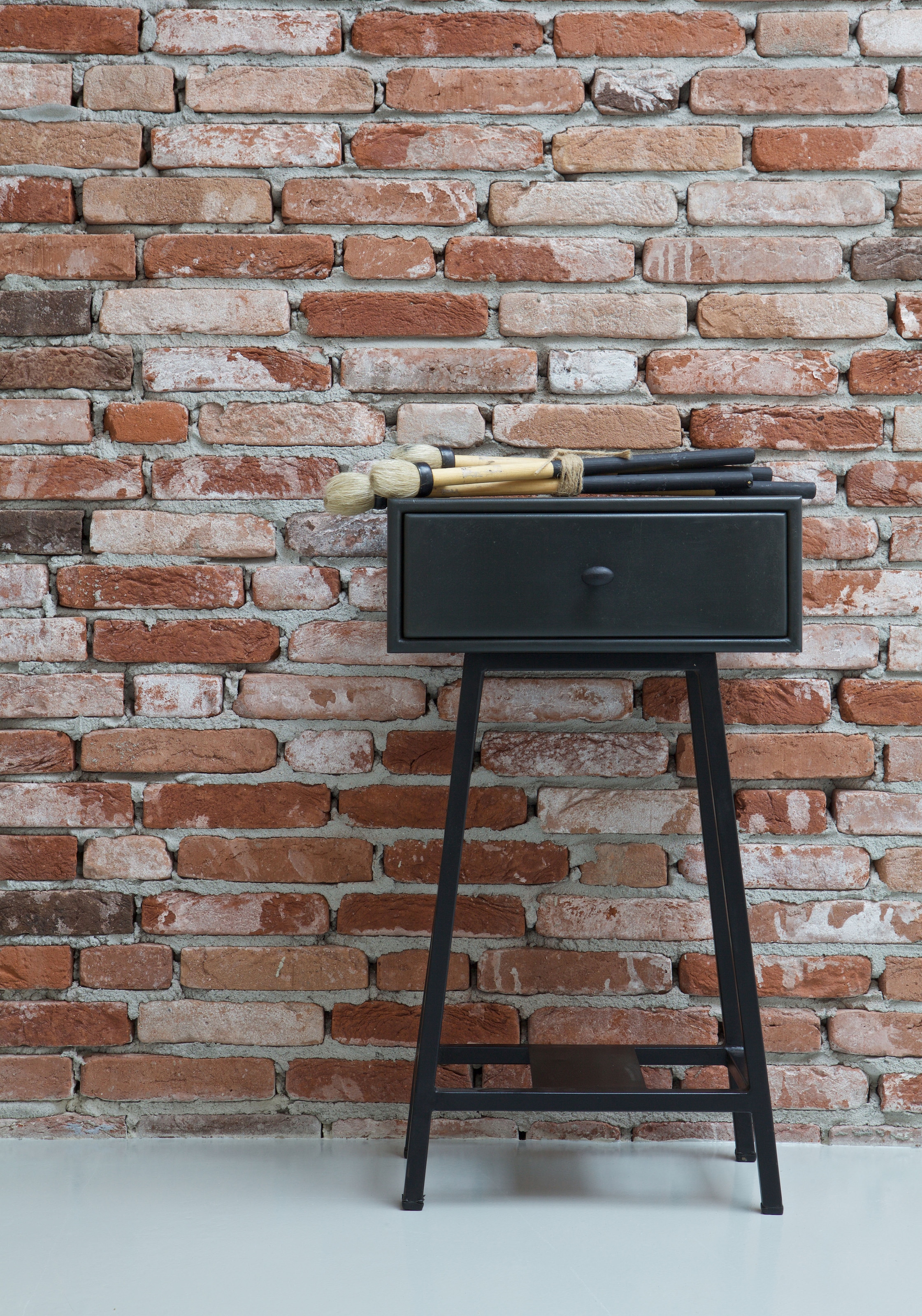 WOOOD Beistelltisch »Skybox aus Mangoholz mit Schublade, farbig lackiert, 40x30x70 cm« Schublade Innenmaß 34x24x9,5 cm, Holz farbig behandelt