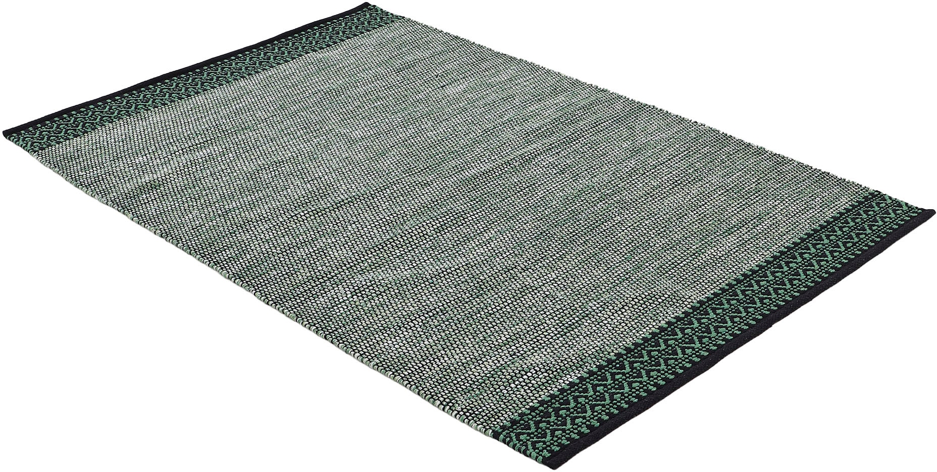 carpetfine Teppich »Kelim Mia ,    auch als Läufer erhältlich« rechteckig 6 mm Höhe handgewebt, Baumwolle, Wendeteppich, Fleckerl, Bordüre, Wohnzimmer