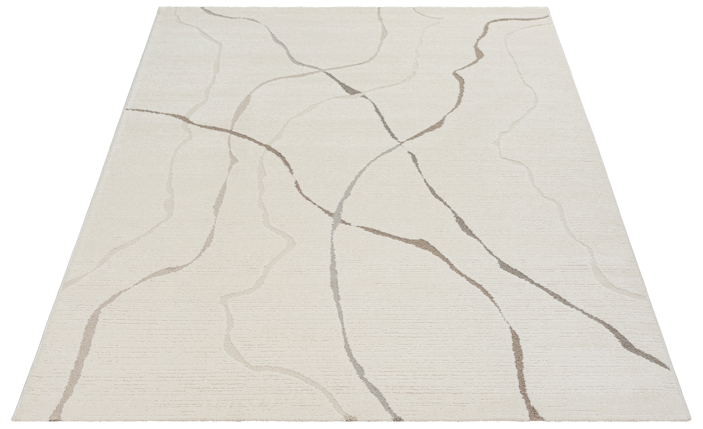 merinos Teppich »Elio 5«, rechteckig, 16 mm Höhe, moderner Kurzflor Teppich mit Hoch-Tief-Effekt, 3D Effekt
