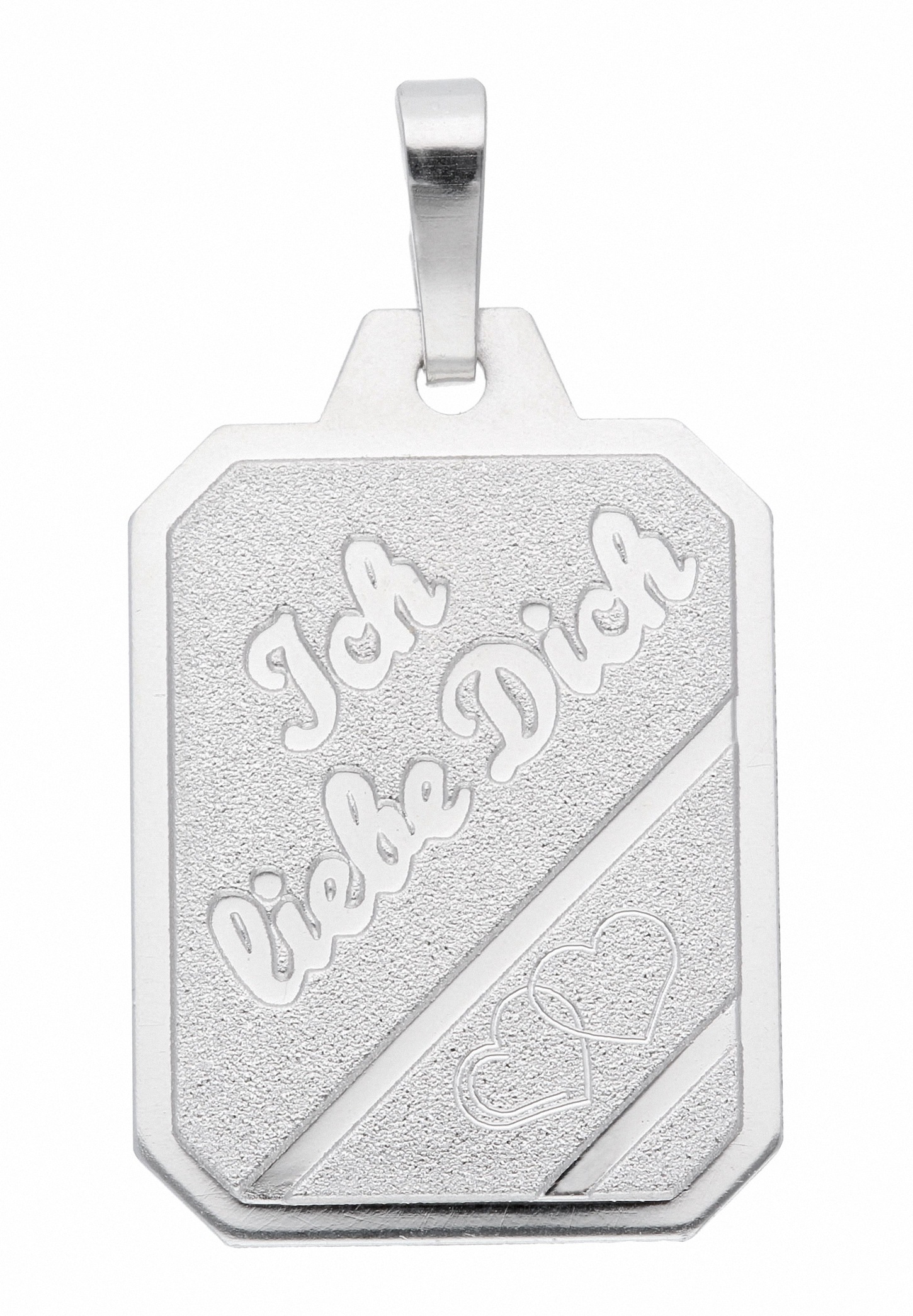 Adelia´s Kettenanhänger »925 Silber Gravurplatte Anhänger«