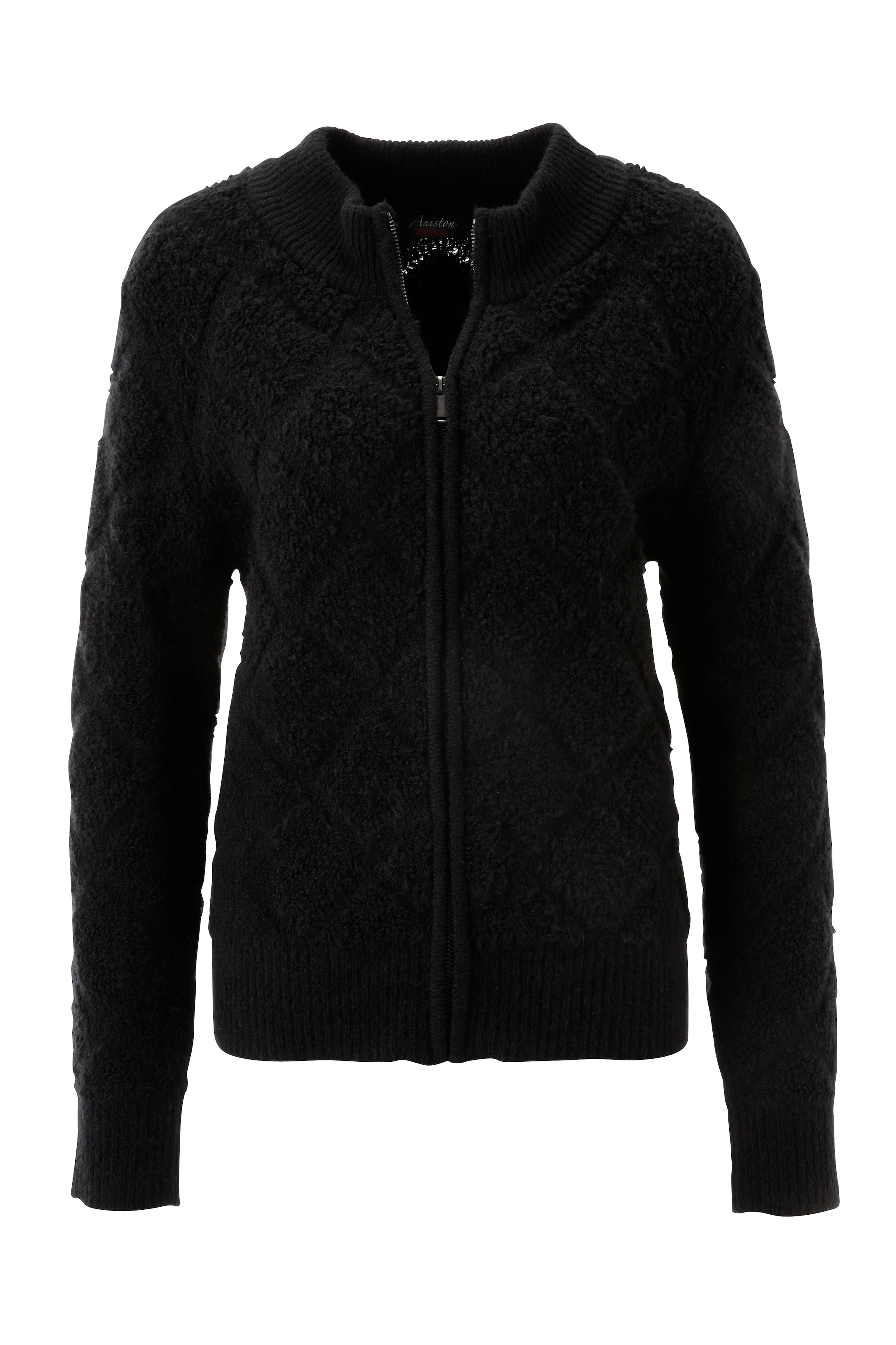 Aniston CASUAL Strickjacke, mit dezentem Rauten-Muster im 3D-Effekt - NEUE KOLLEKTION